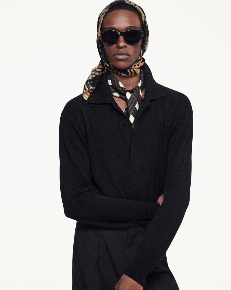 SAINT LAURENT SQUARE SCARF IN PLAID SILK PEKIN outlook