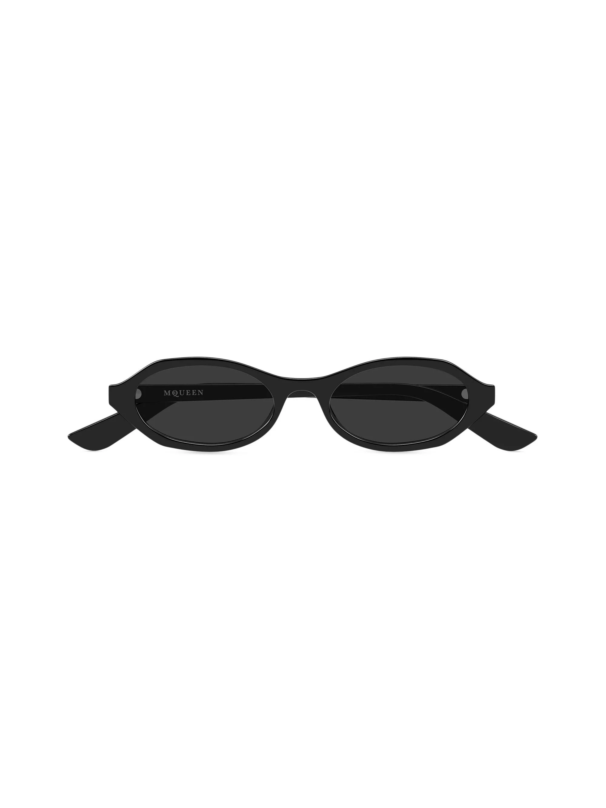 Women's Spike 51MM Oval Sunglasses - Black - 1