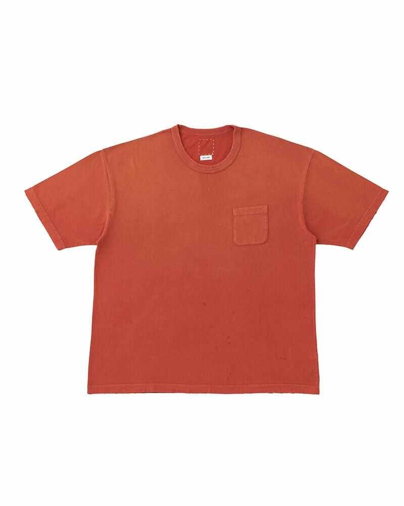 visvim JUMBO TEE S/S CRASH RED | REVERSIBLE