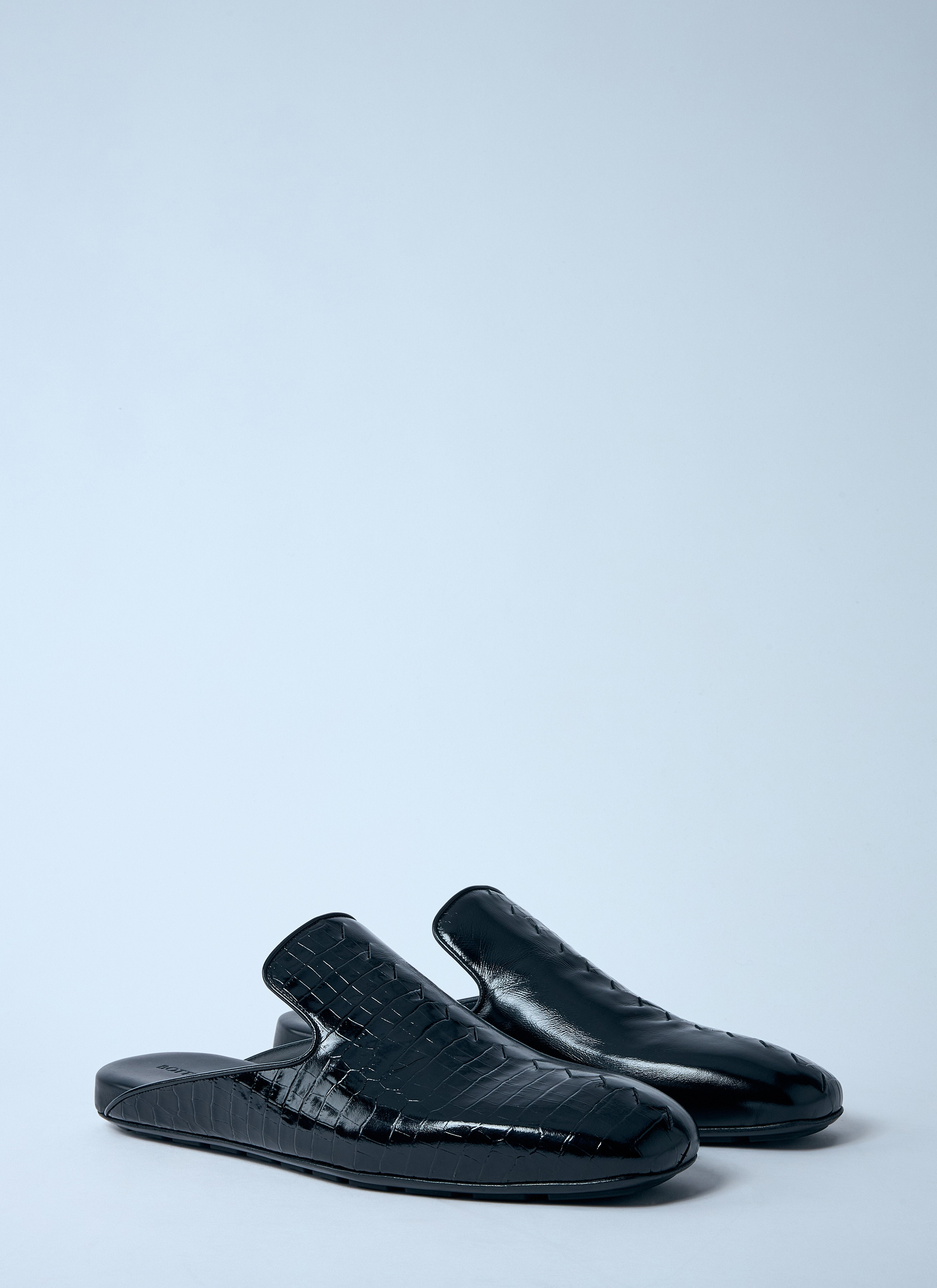 Bottega Veneta Men Roma Leather Mules - 2