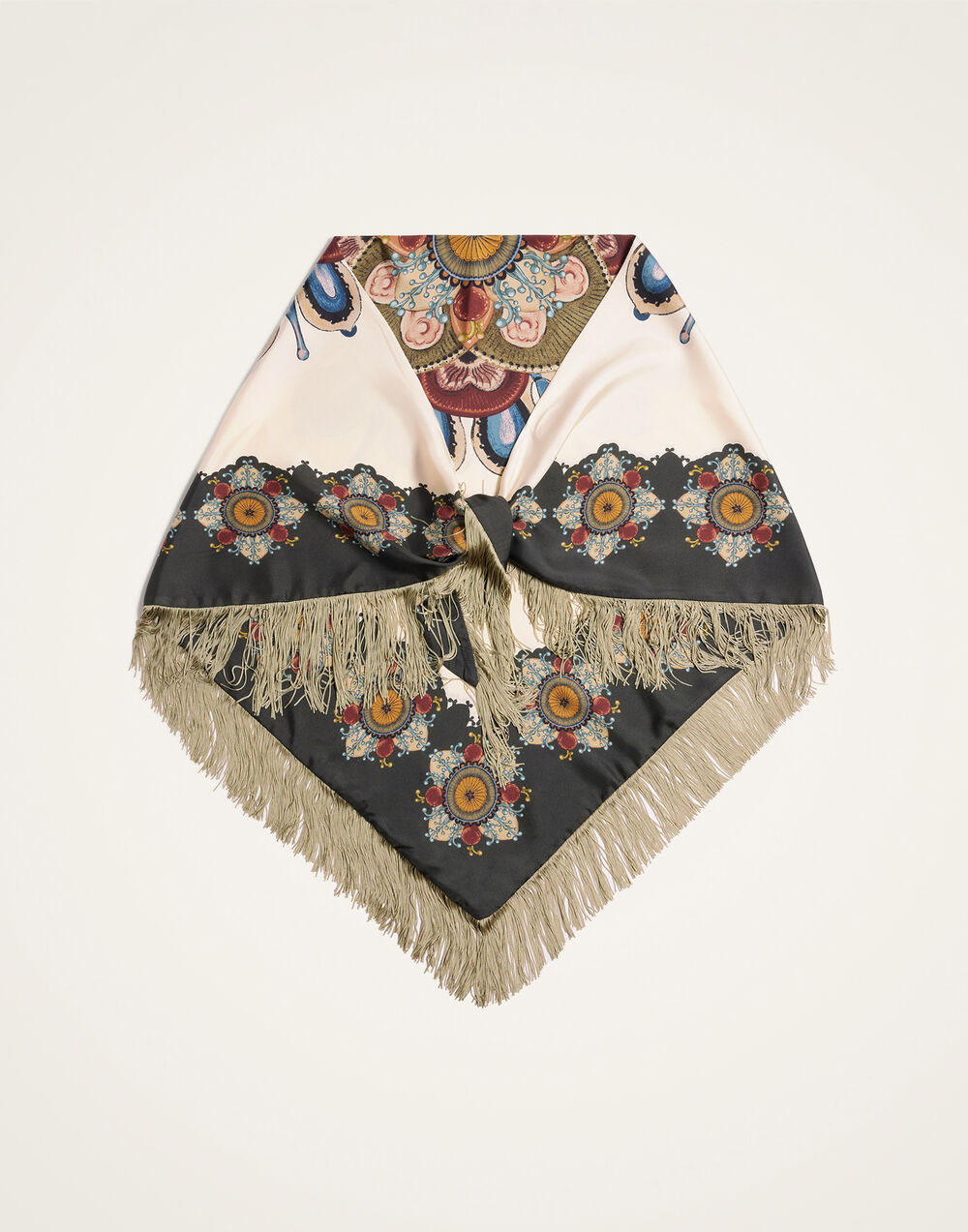 Fringe Triangle Scarf - 9