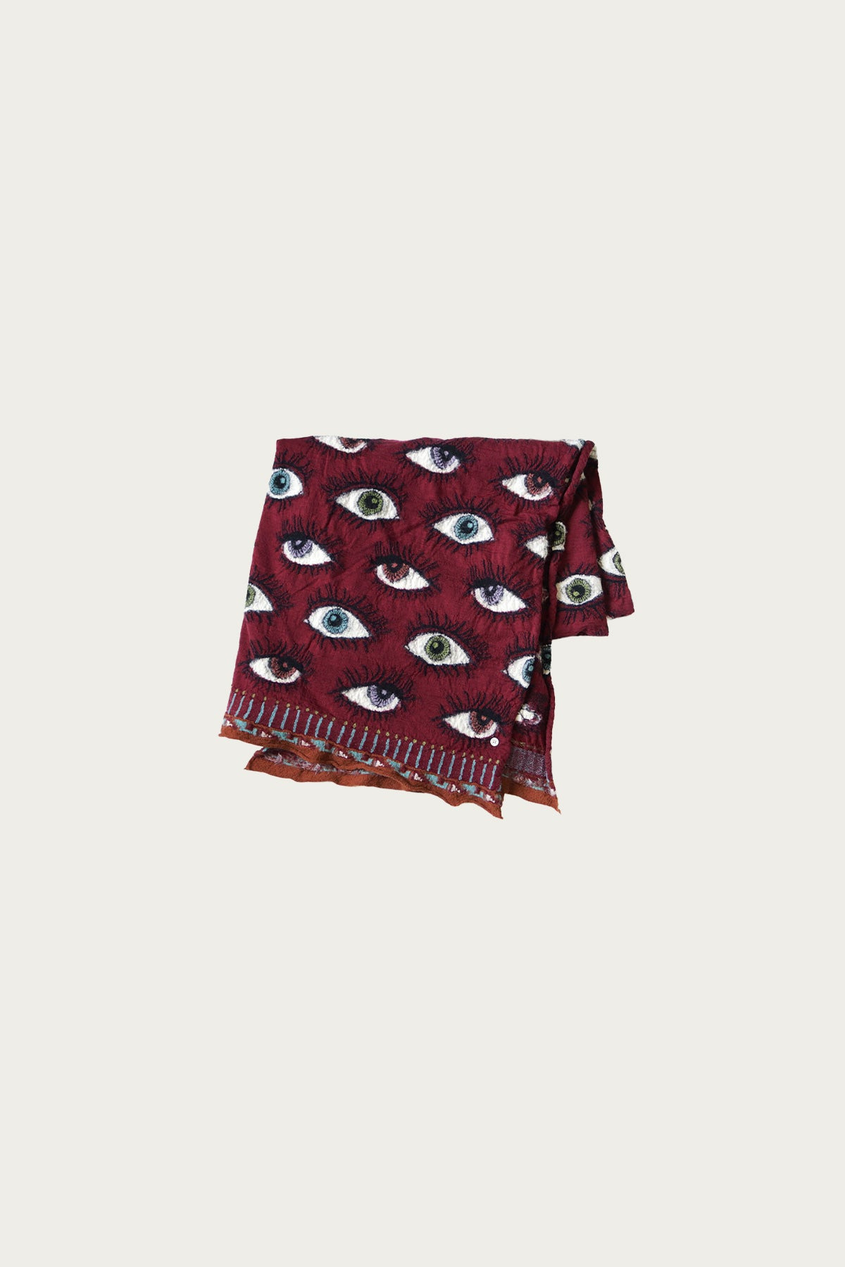 Fulling Wool Blanket SPEAKEASY (Colorful) - Wine - 2