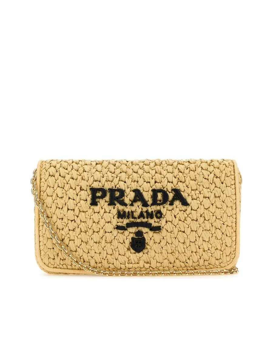 Raffia Crossbody Bag - 1