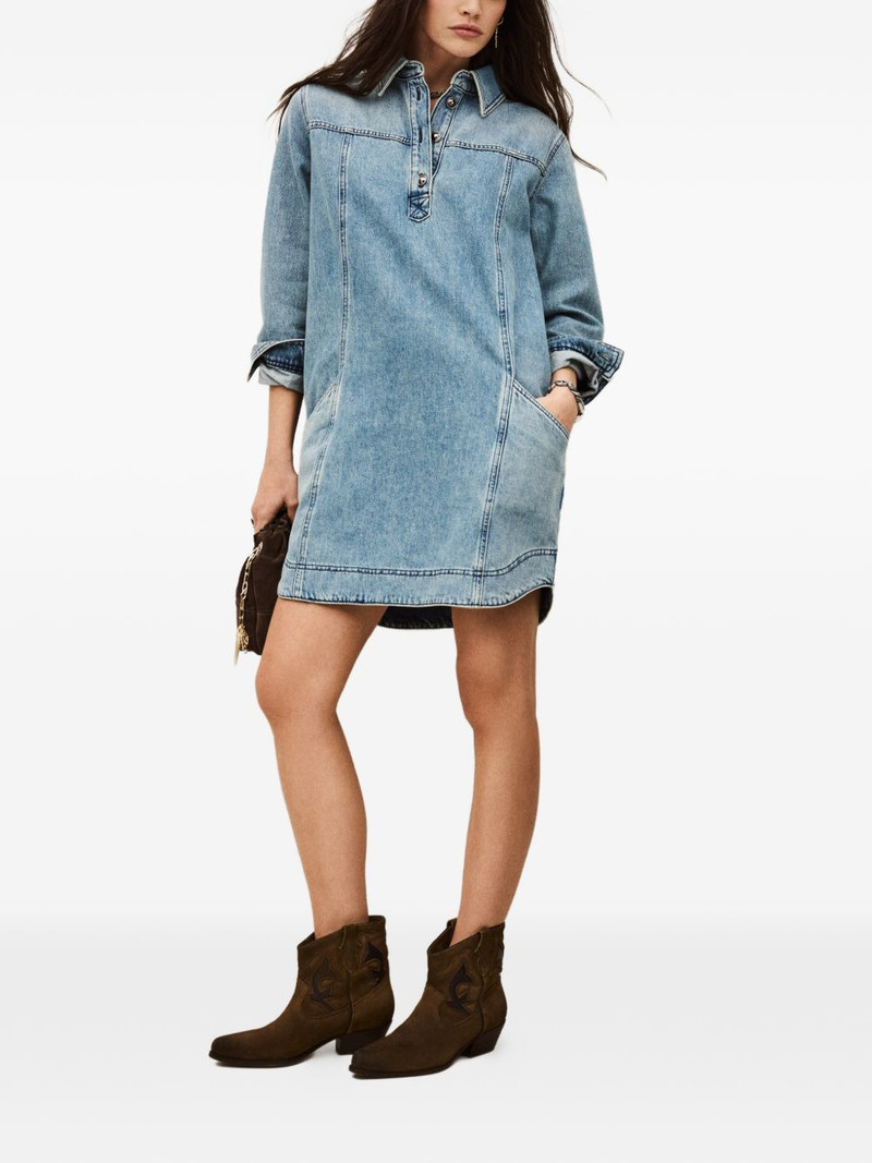ba&sh Tona buttoned denim dress outlook
