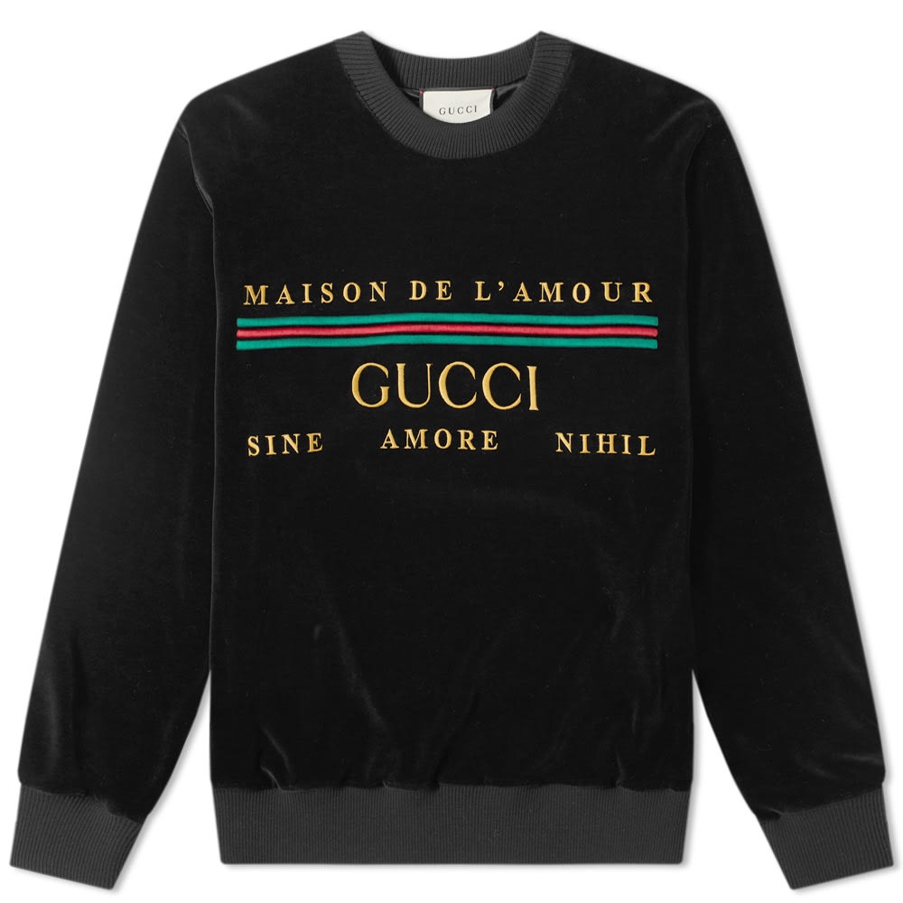 Gucci Chenille Embroidered Crew Sweat - 1