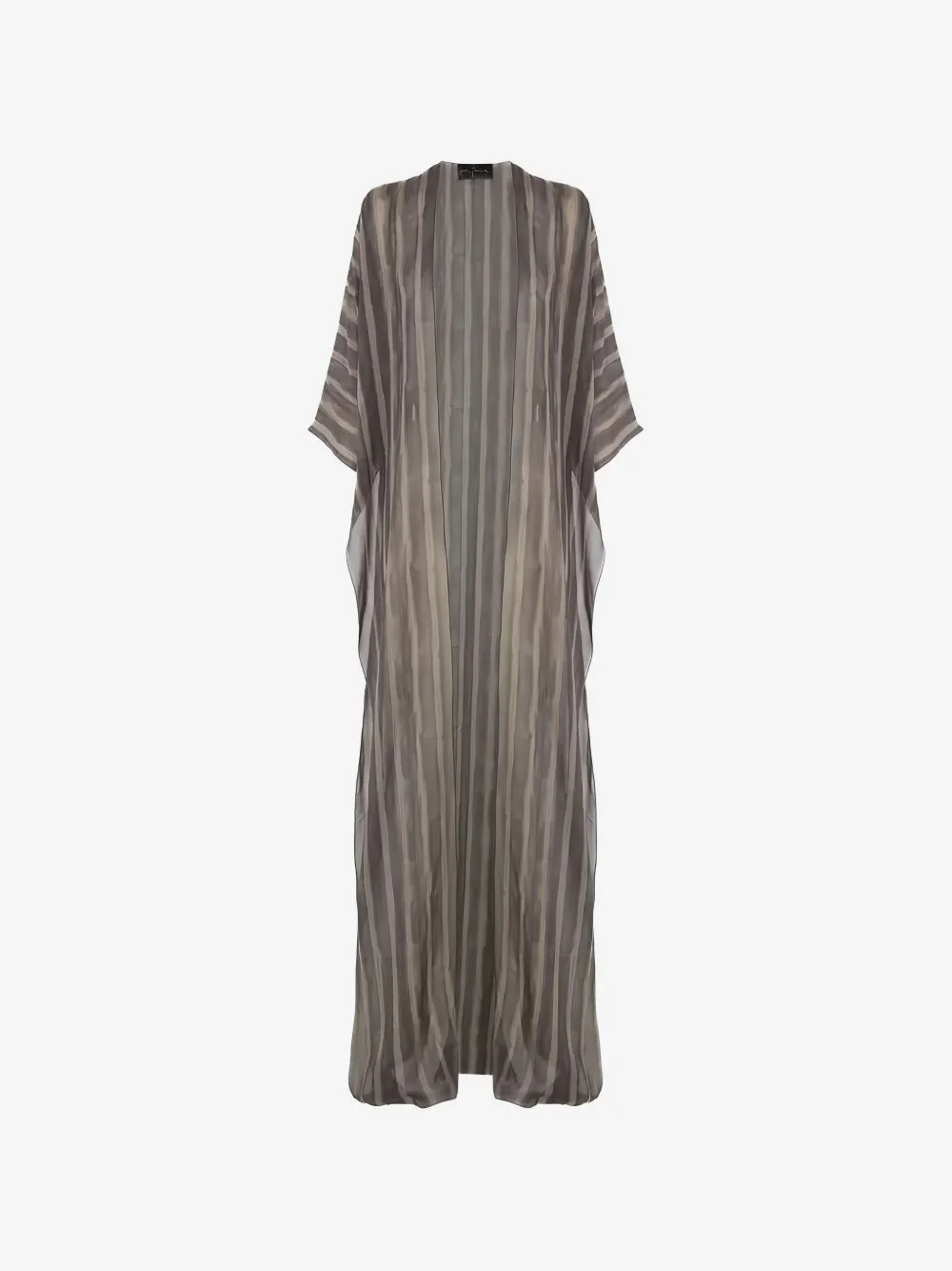Ursula stripe-print cape - 1