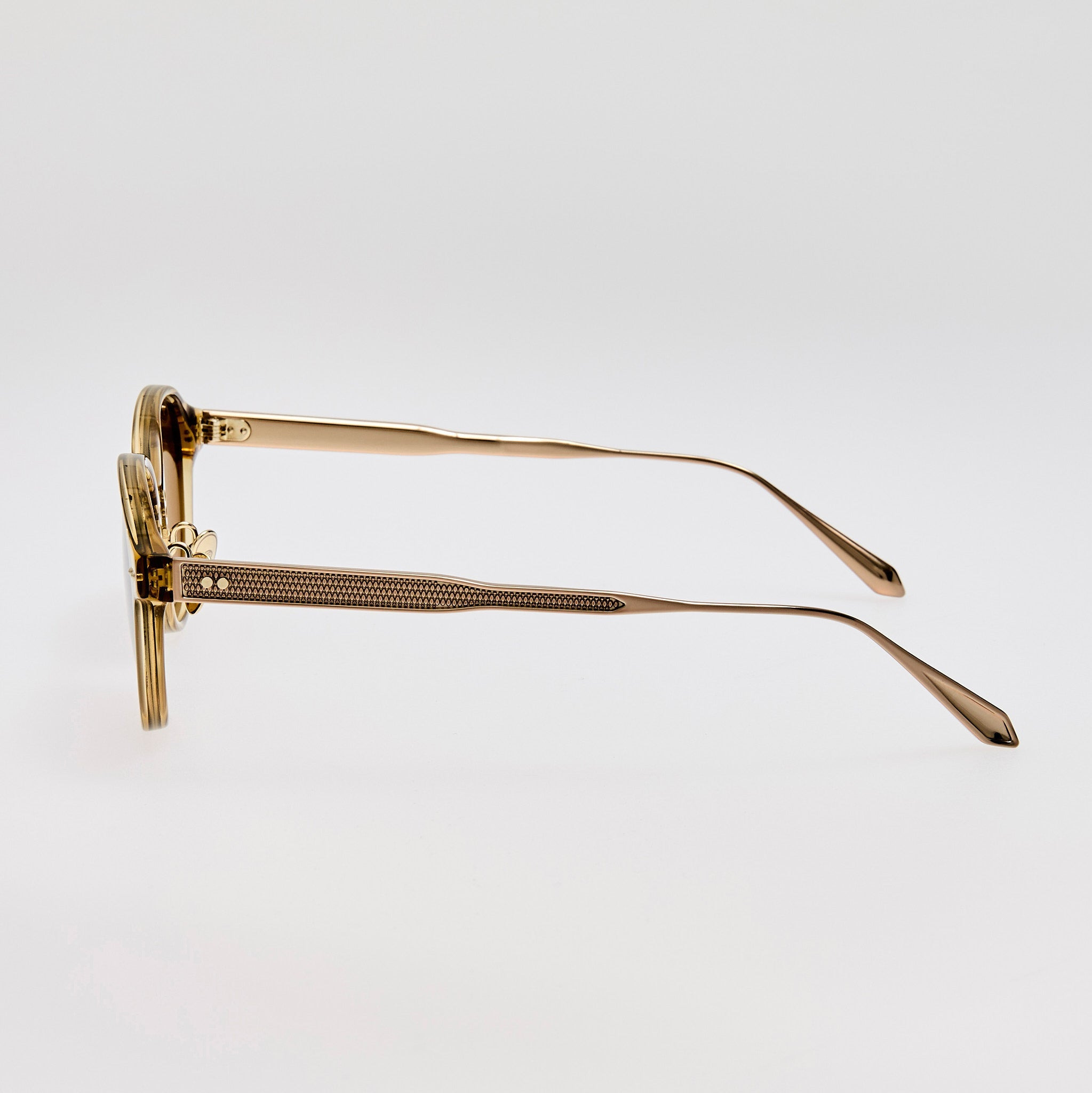 Marco Sunglasses in Khaki and Gold - 4