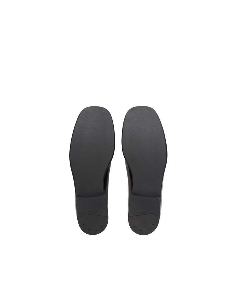 Brushed leather laced derby shoes 5