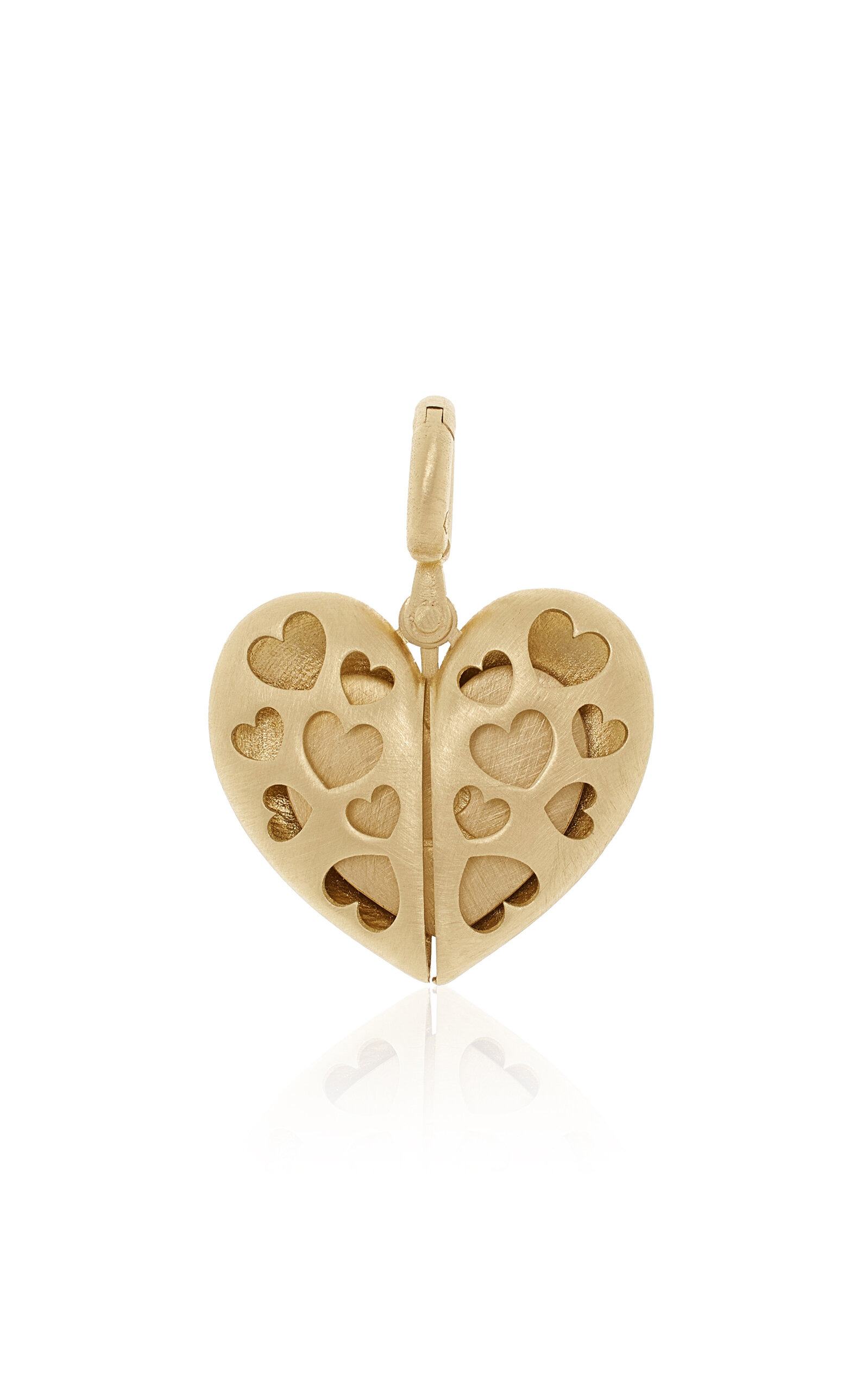 Paulette 14K Yellow Gold Open Heart Pendant gold - 5