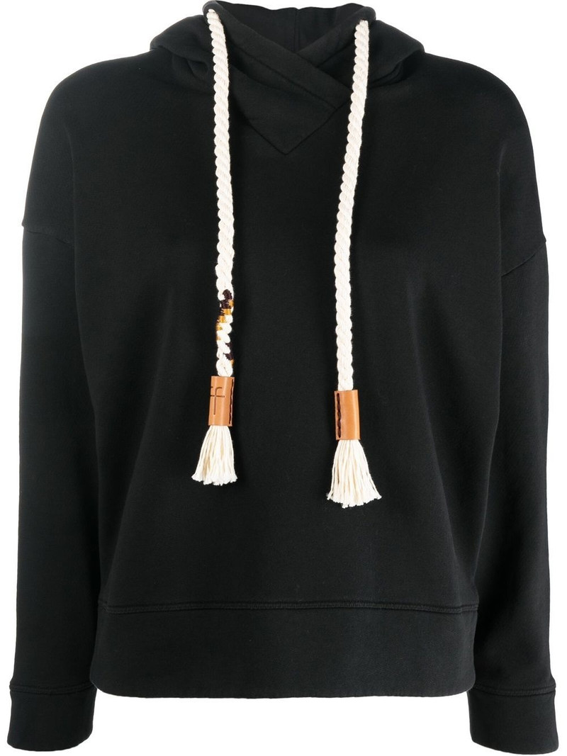 rope-drawstring cotton hoodie 1