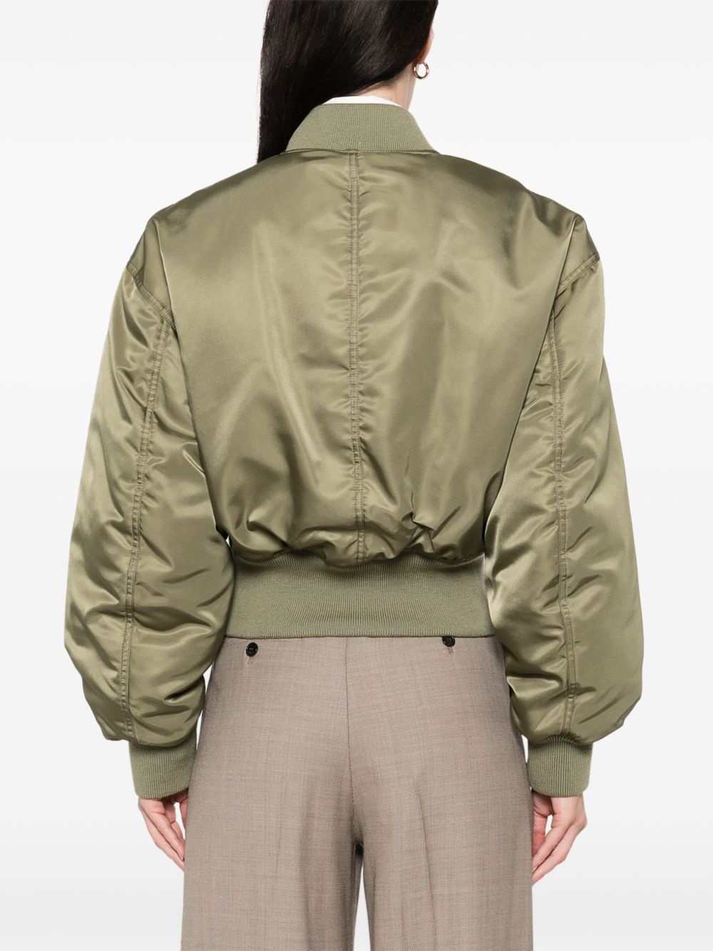 cropped bomber jacket - 4
