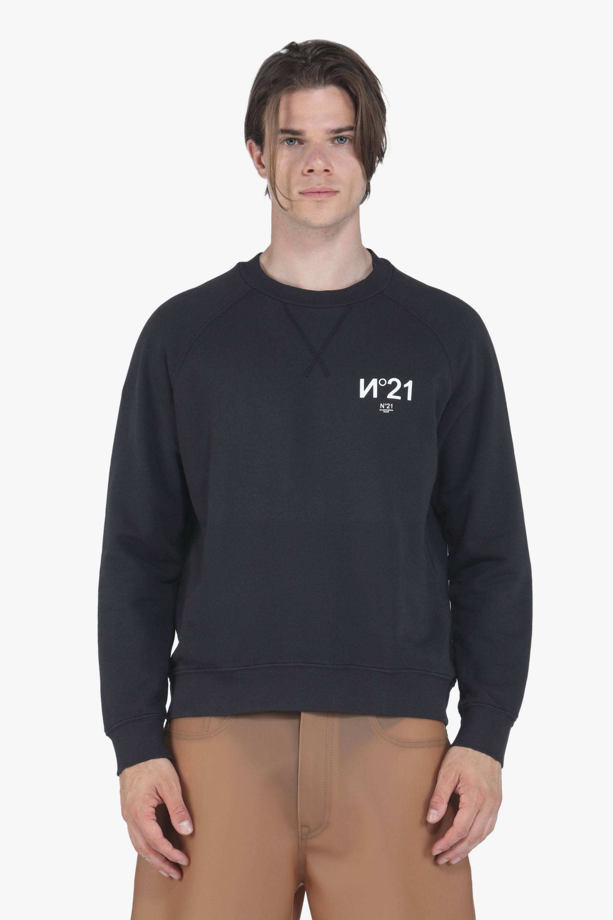 LOGO-PRINT COTTON SWEATSHIRT - 1