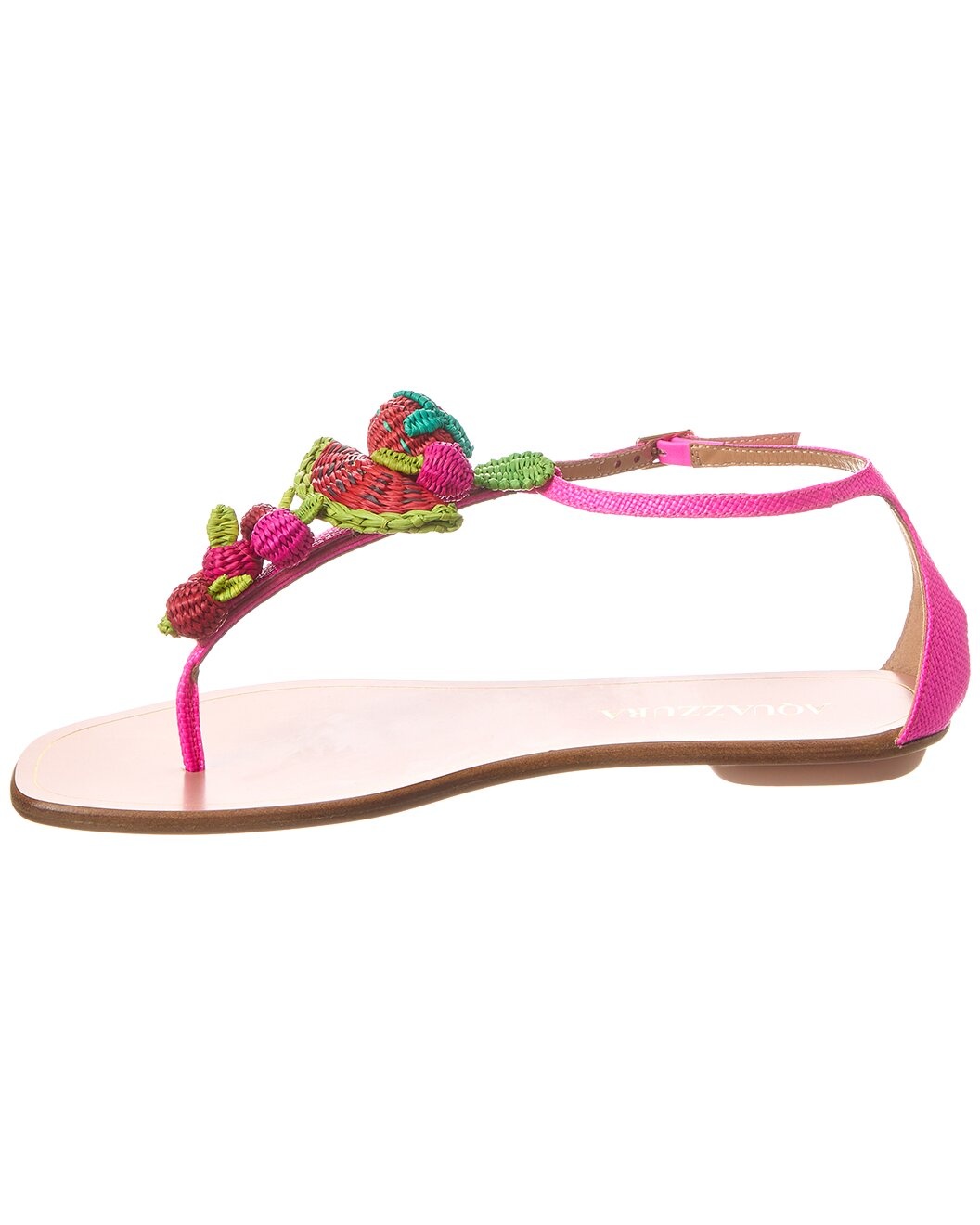 Aquazzura Strawberry Punch Raffia Sandal - 2
