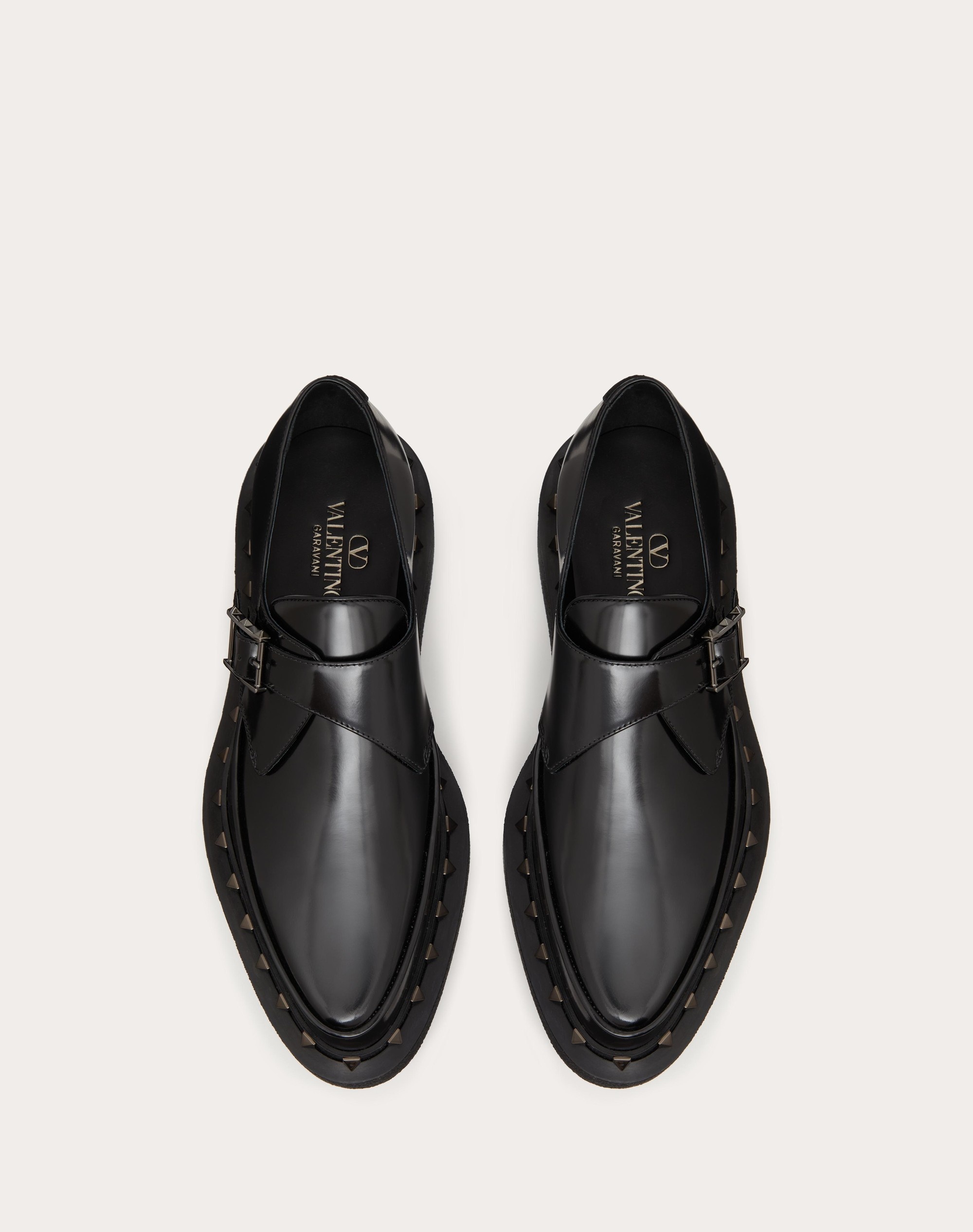 Valentino Garavani Black Rockstud M-Way Derbys