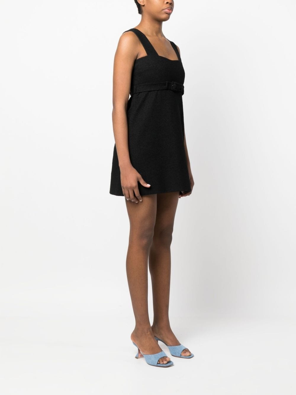 Corsage belted mini dress - 3
