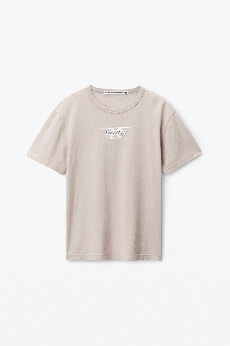 blade logo-embossed tee in cotton 1