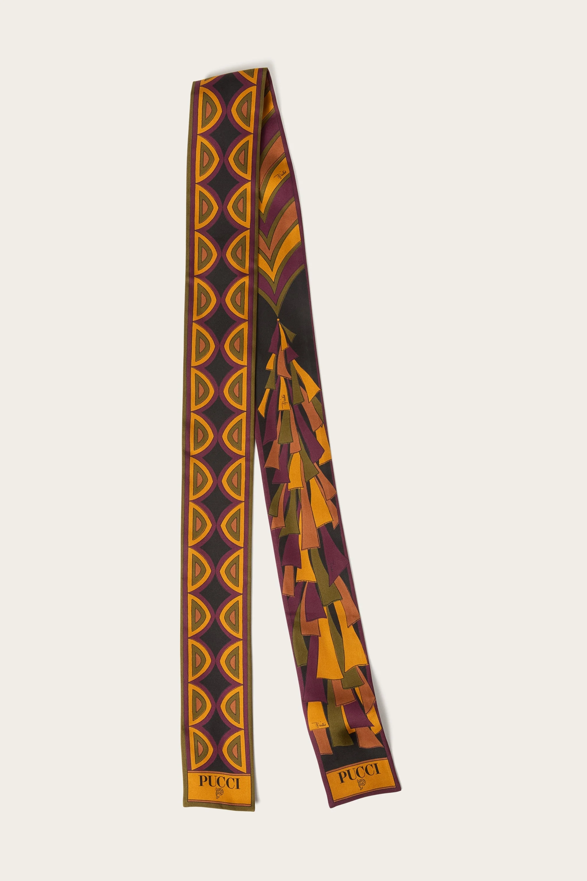 MIXED PRINT SILK BANDEAU - 1