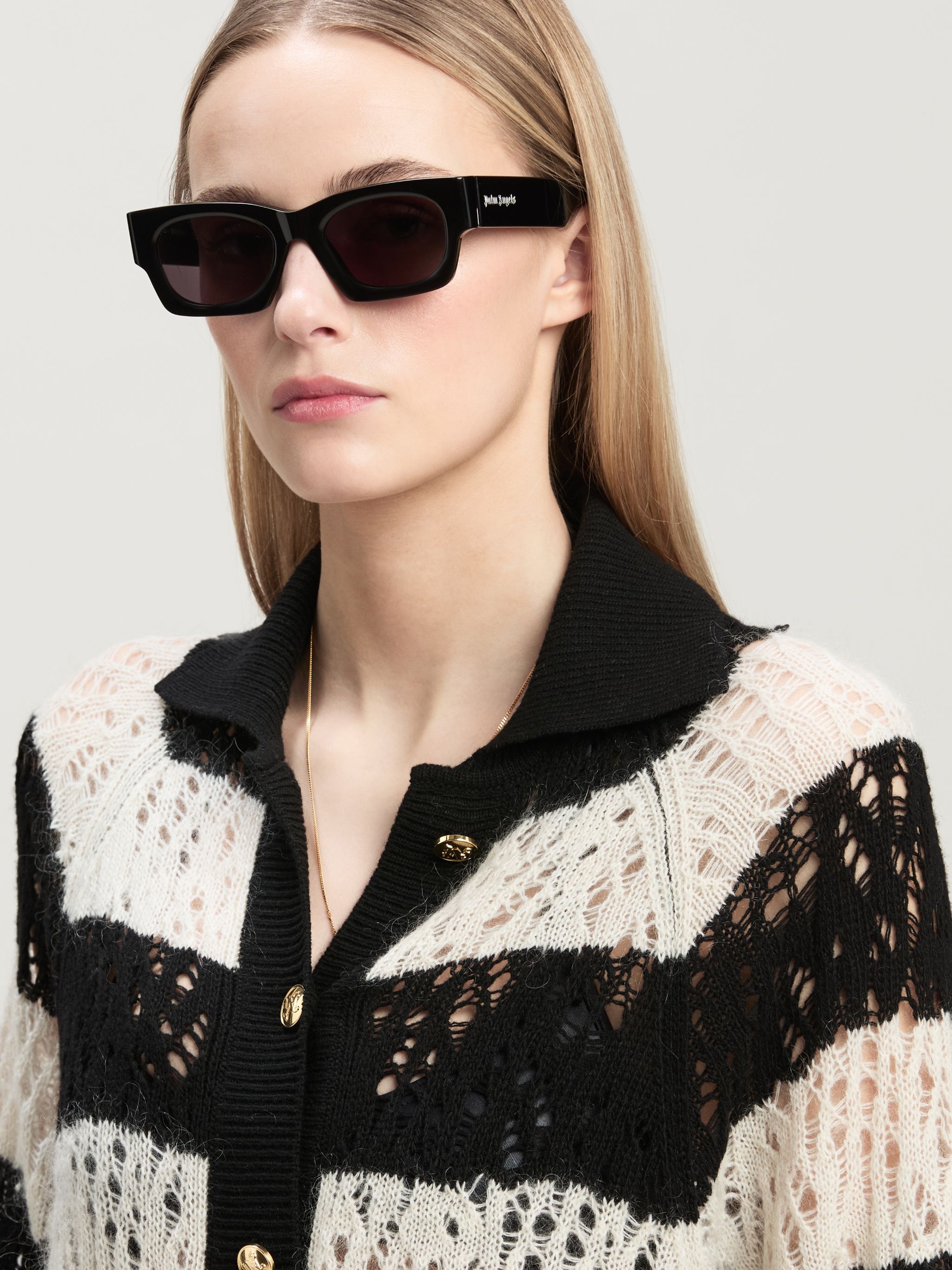 Gold Buttons Knit Cardigan - 6