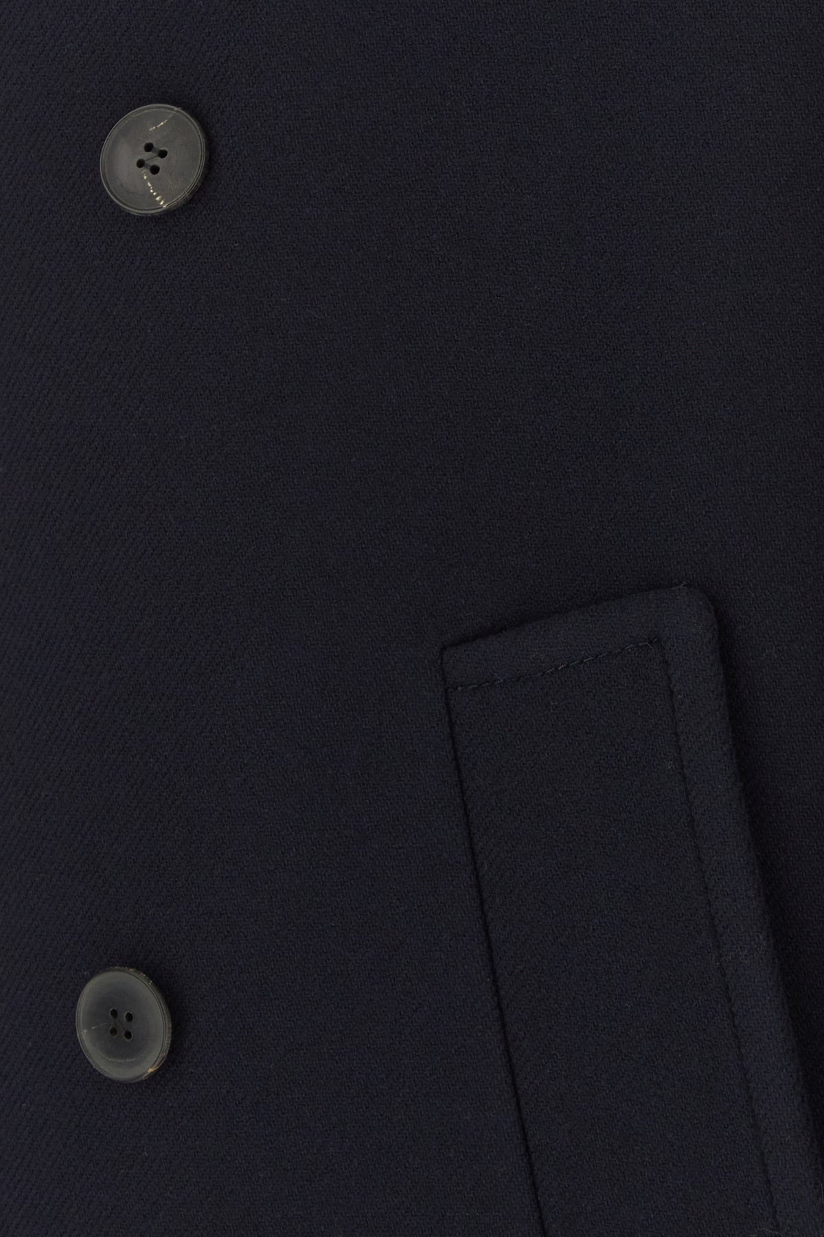 Midnight blue wool coat - 5