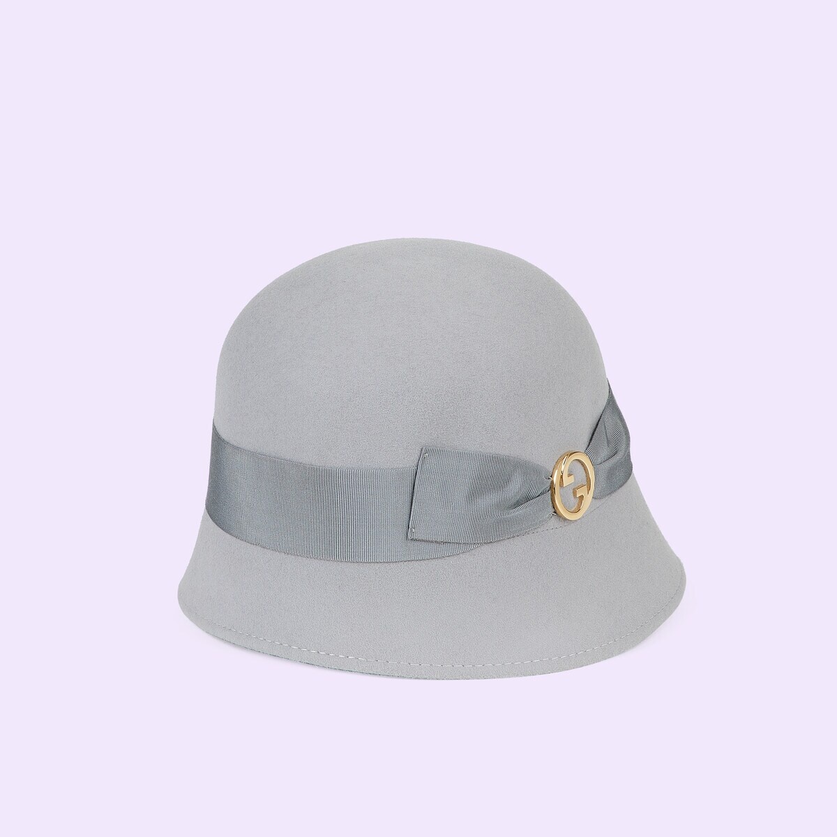 Felt bucket hat with Round Interlocking G - 5