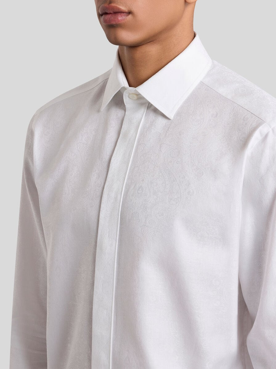 PAISLEY COTTON JACQUARD SHIRT - 3