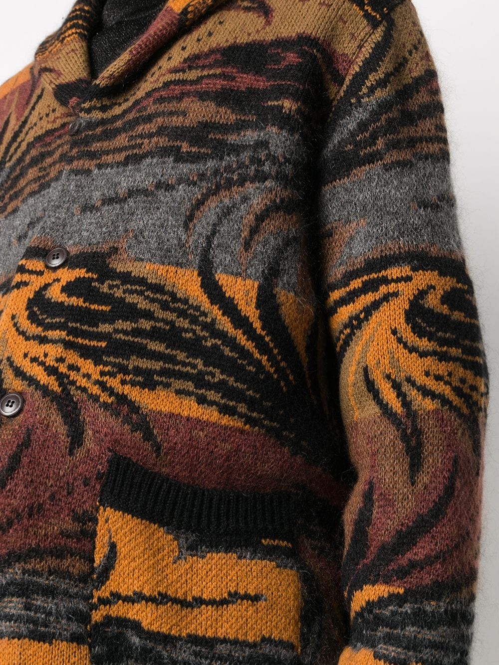 intarsia jungle cardigan - 5