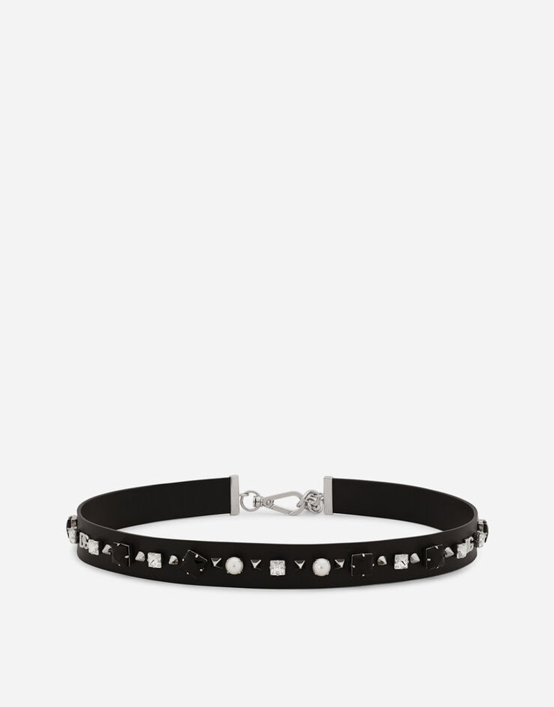 Leather and brass belt - 1