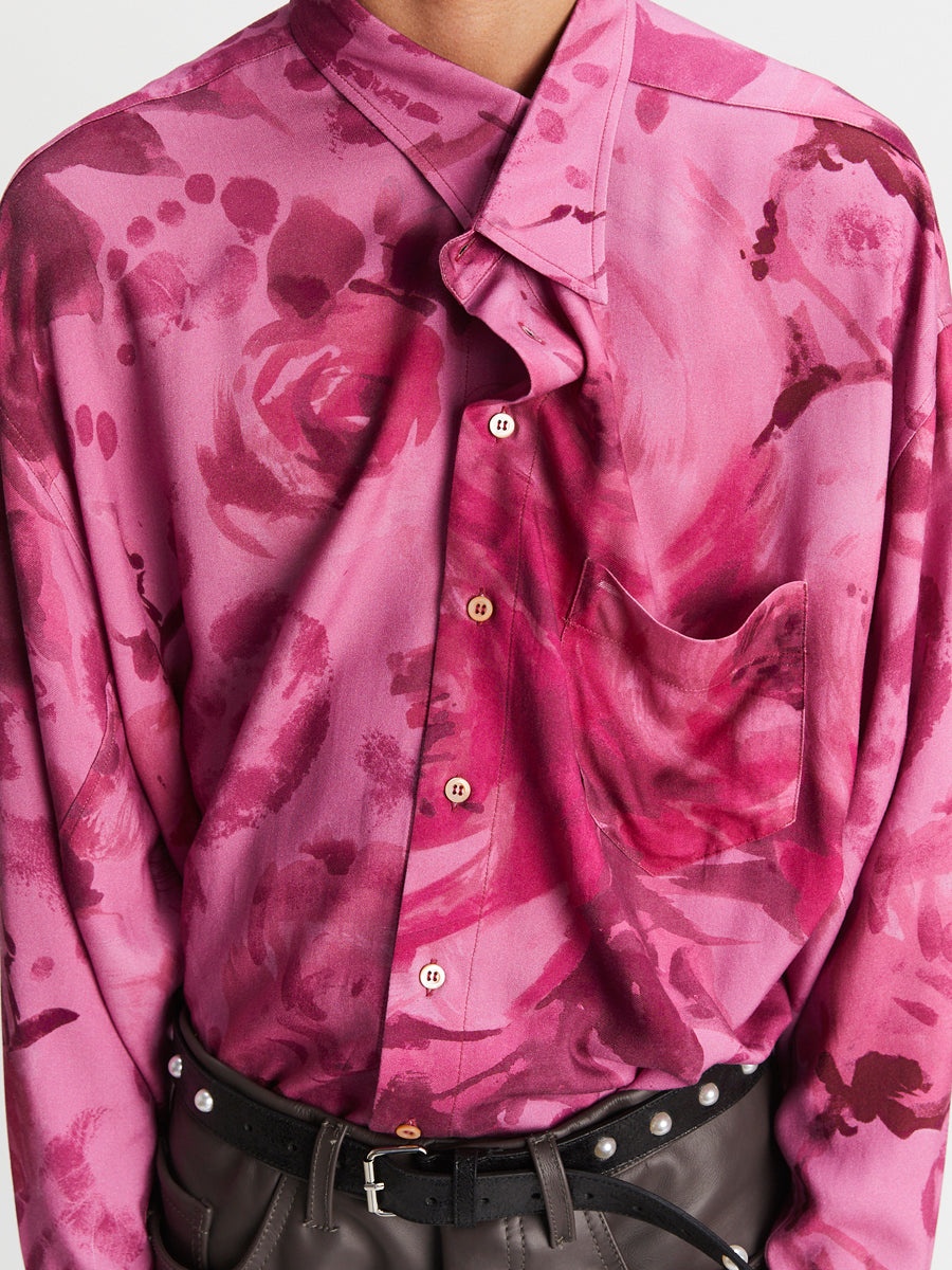 Huge Peonia Twisted Shirt - 6