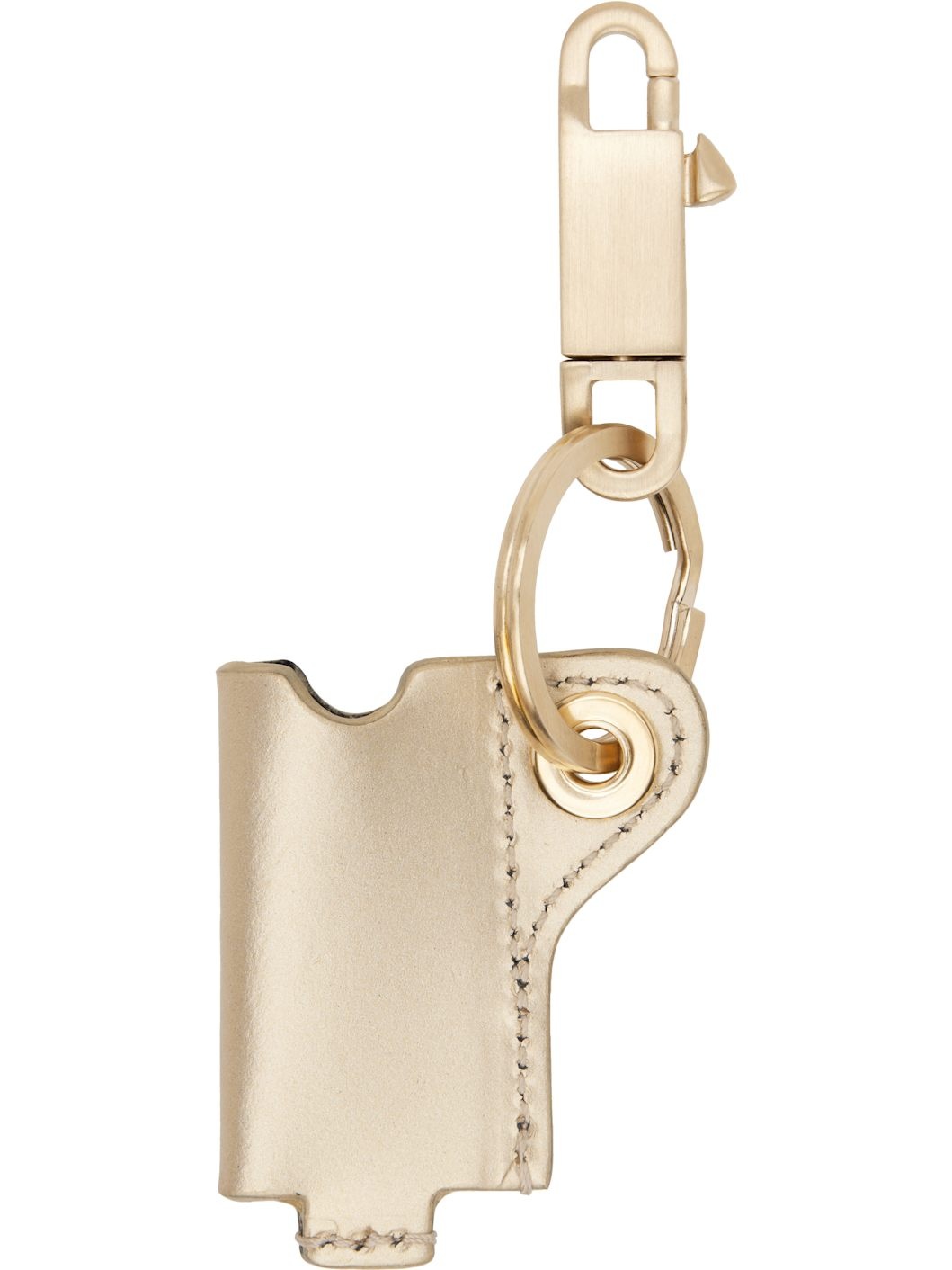 Gold Hollywood Mini Lighter Holder Keychain - 2