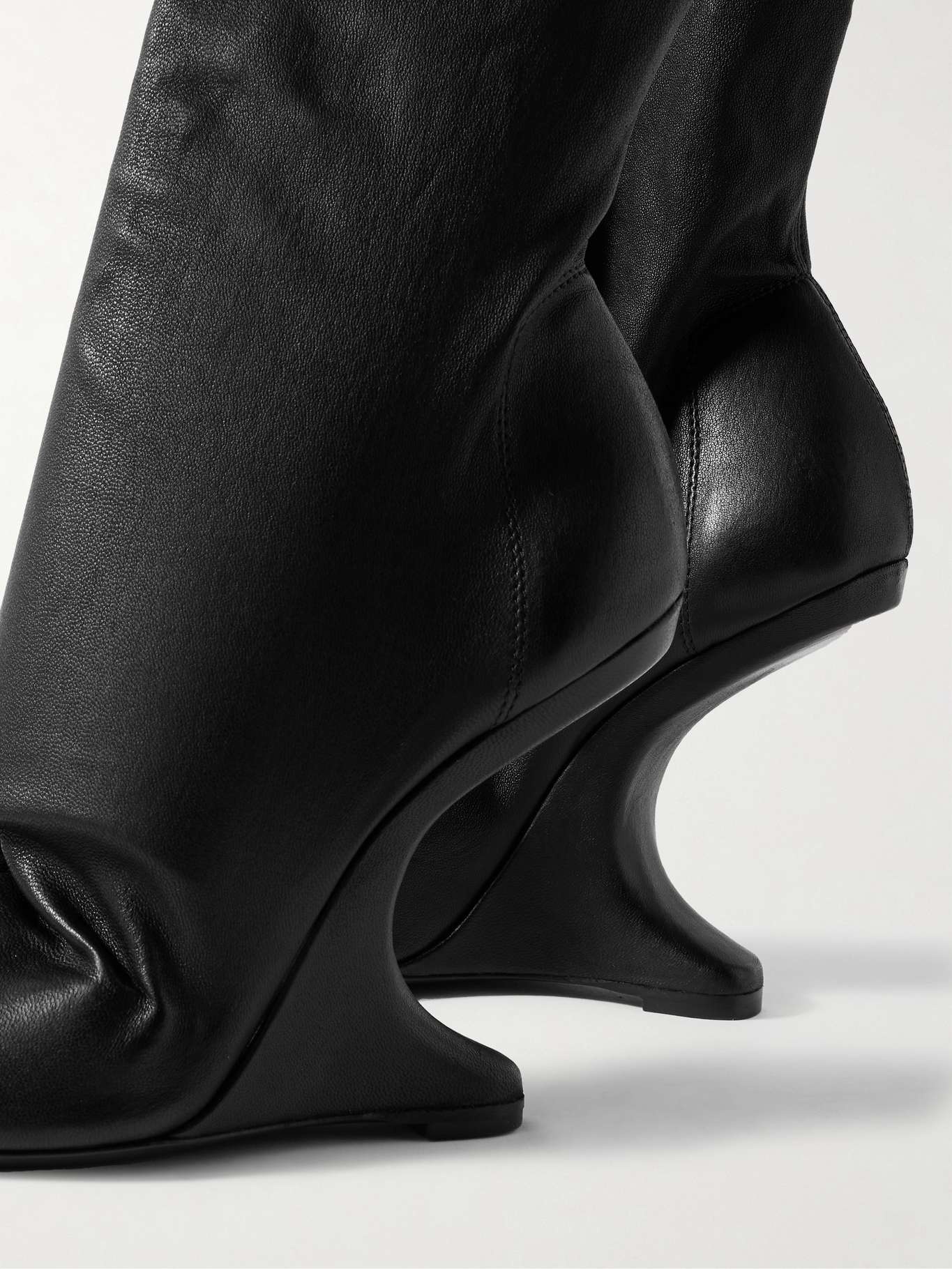 Cantilever leather over-the-knee boots - 4