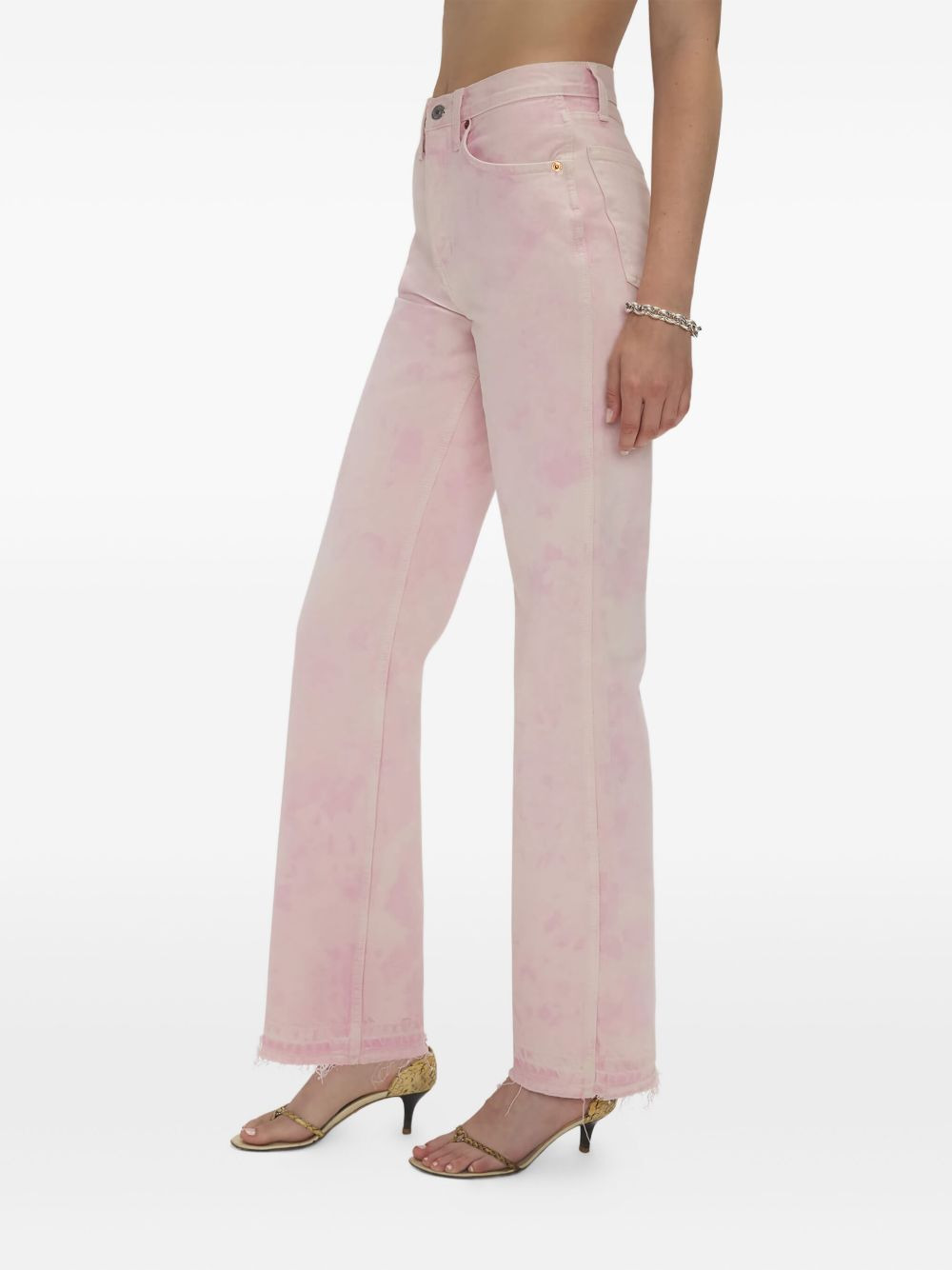 90s high-rise tie-dye jeans - 4