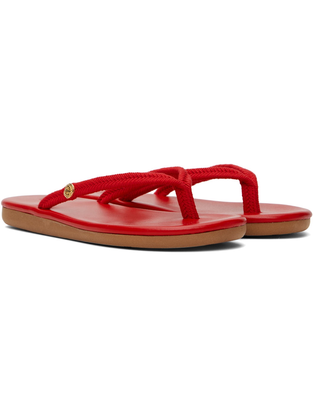 Red Saionara Rope Flip-Flops - 4