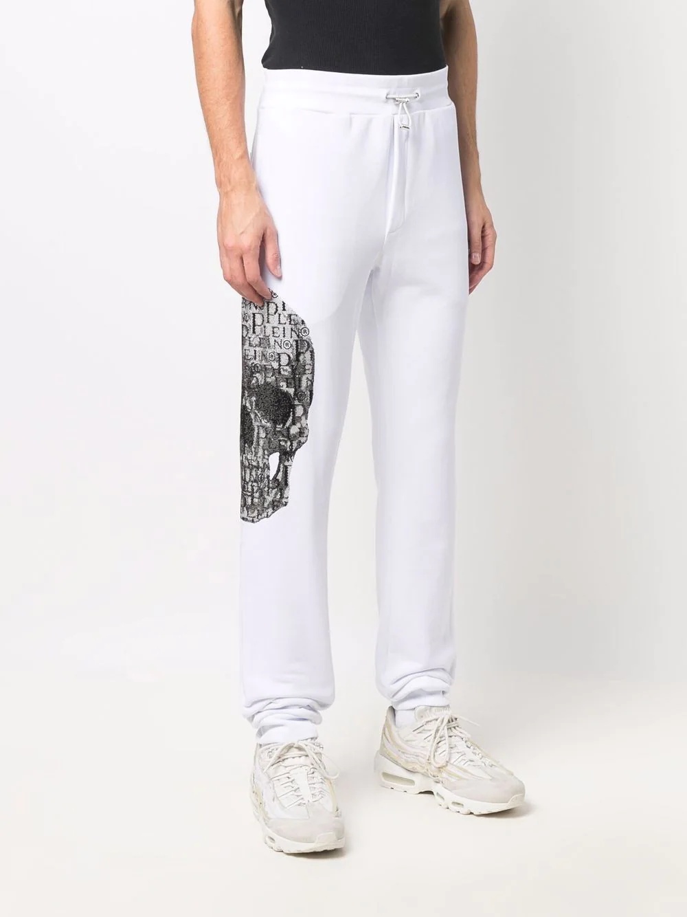 skull drawstring trousers - 3