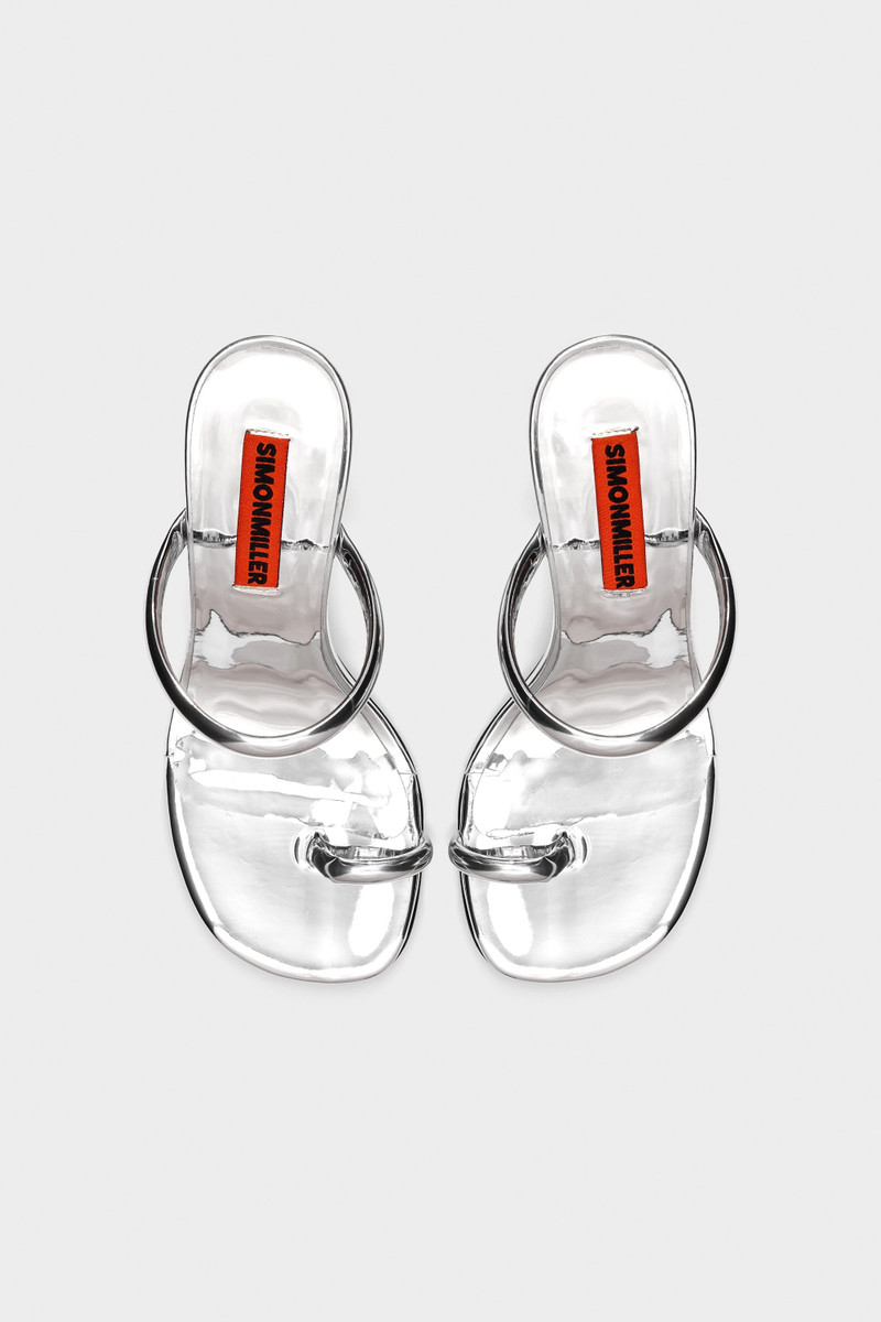 SIMONMILLER Pipe Heel In Silver outlook