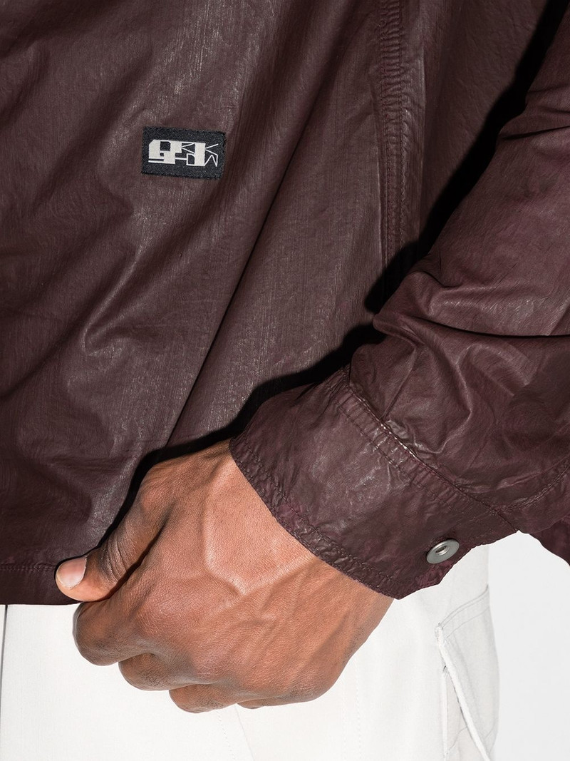 waxed effect buttoned shirt jacket 4