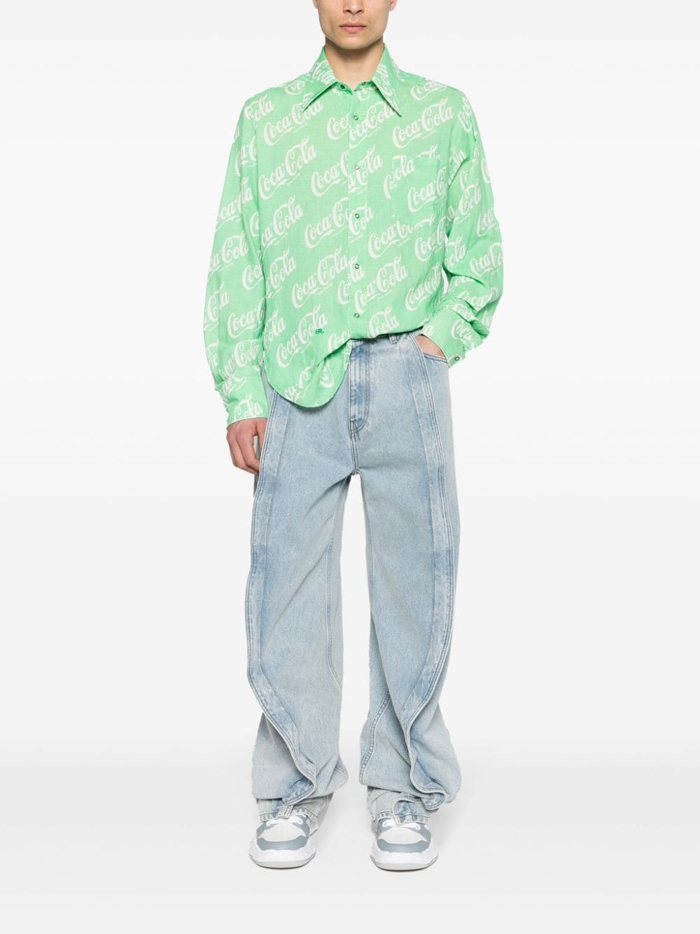 x Coca-Cola monogram-print shirt - 2