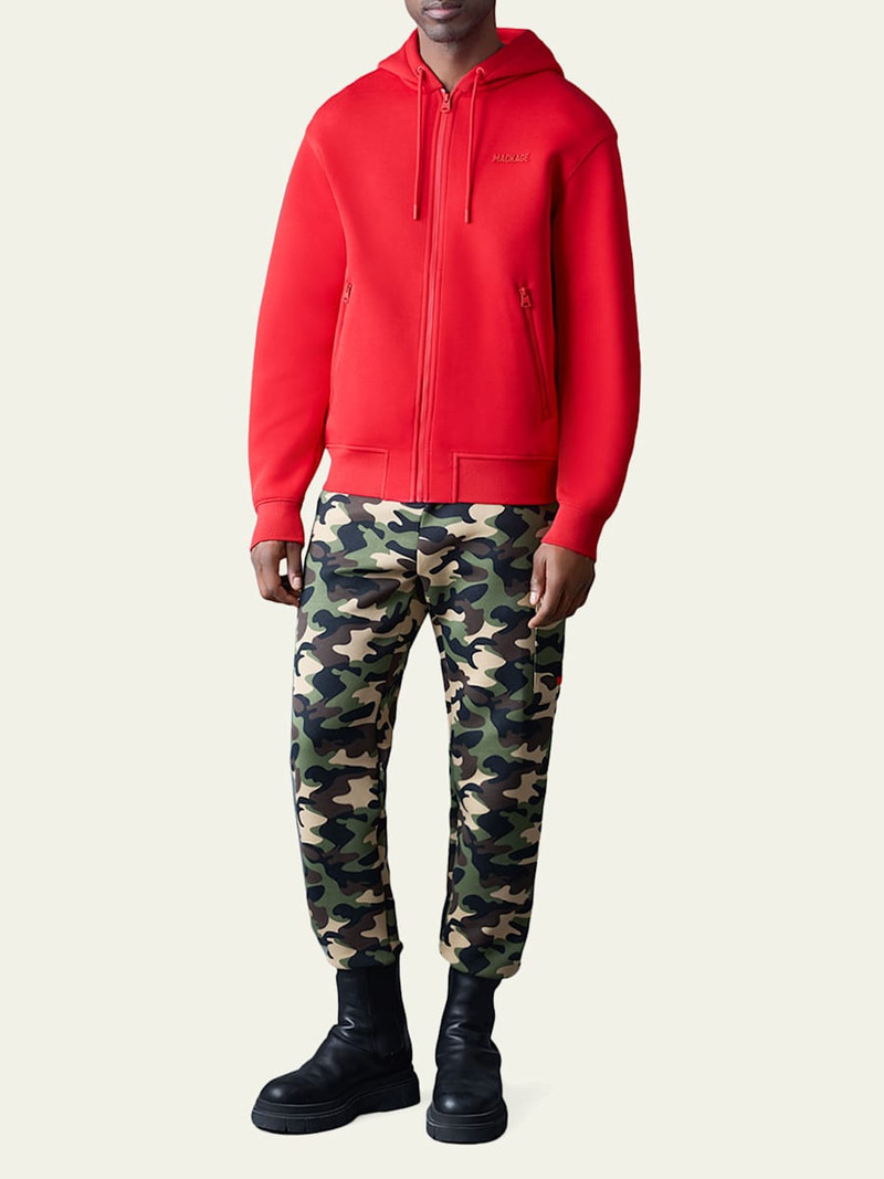 MACKAGE Men's Krystos Double-Face Jersey Hoodie outlook