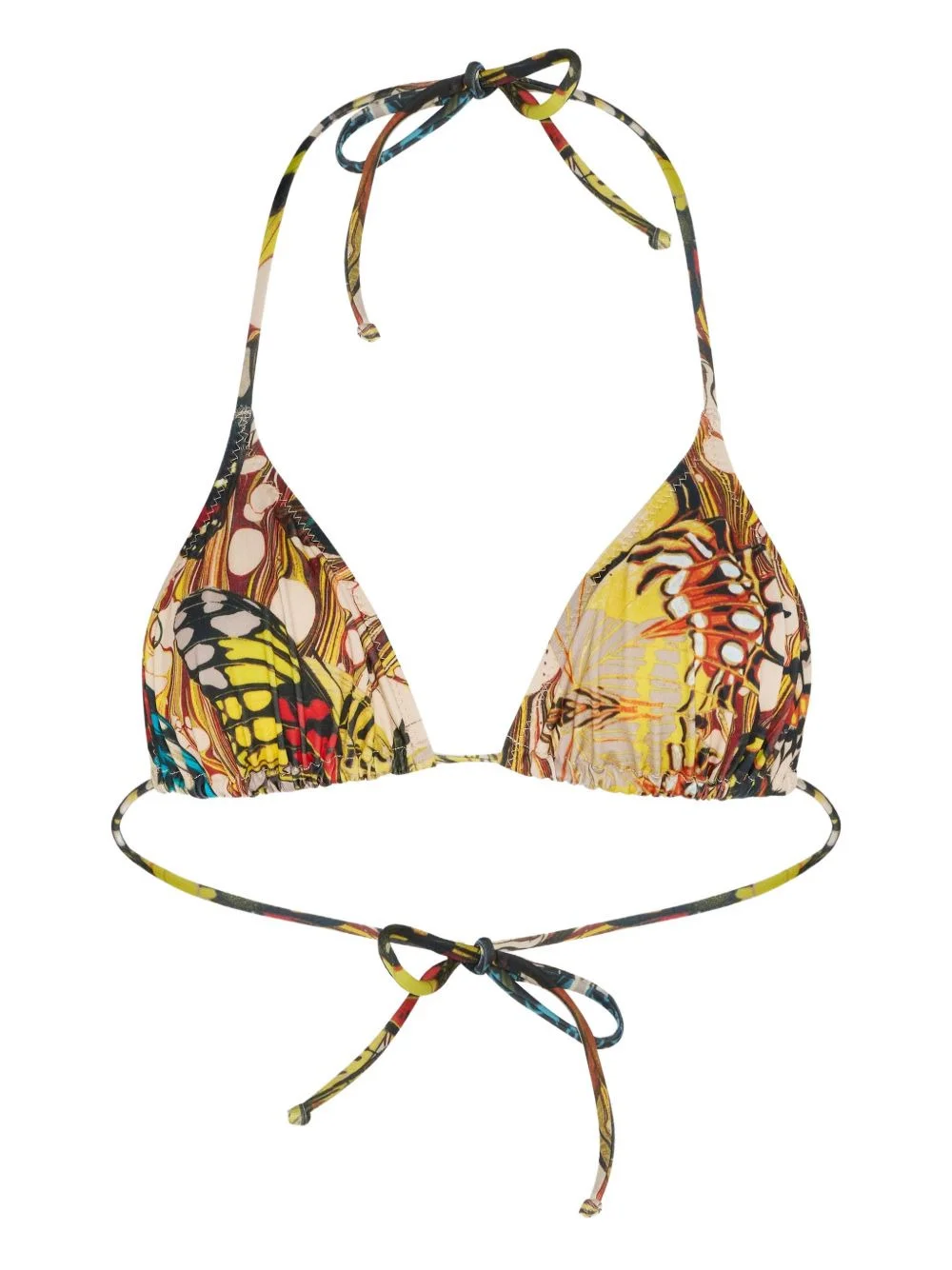 Printed Tie bikini top - 1