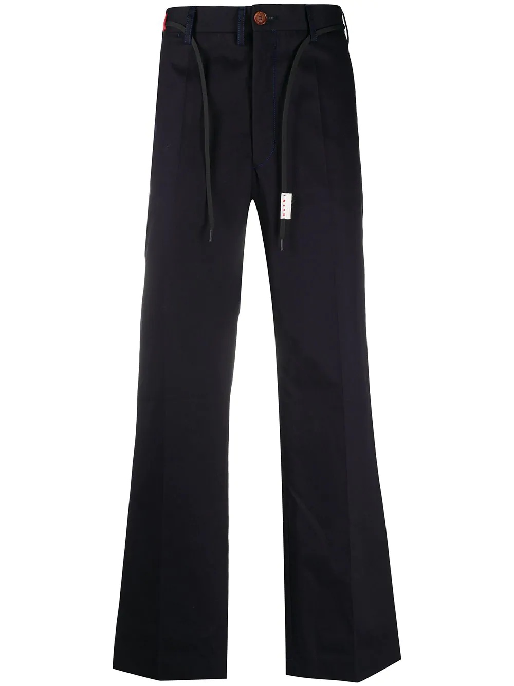 tailored straight-leg trousers - 1