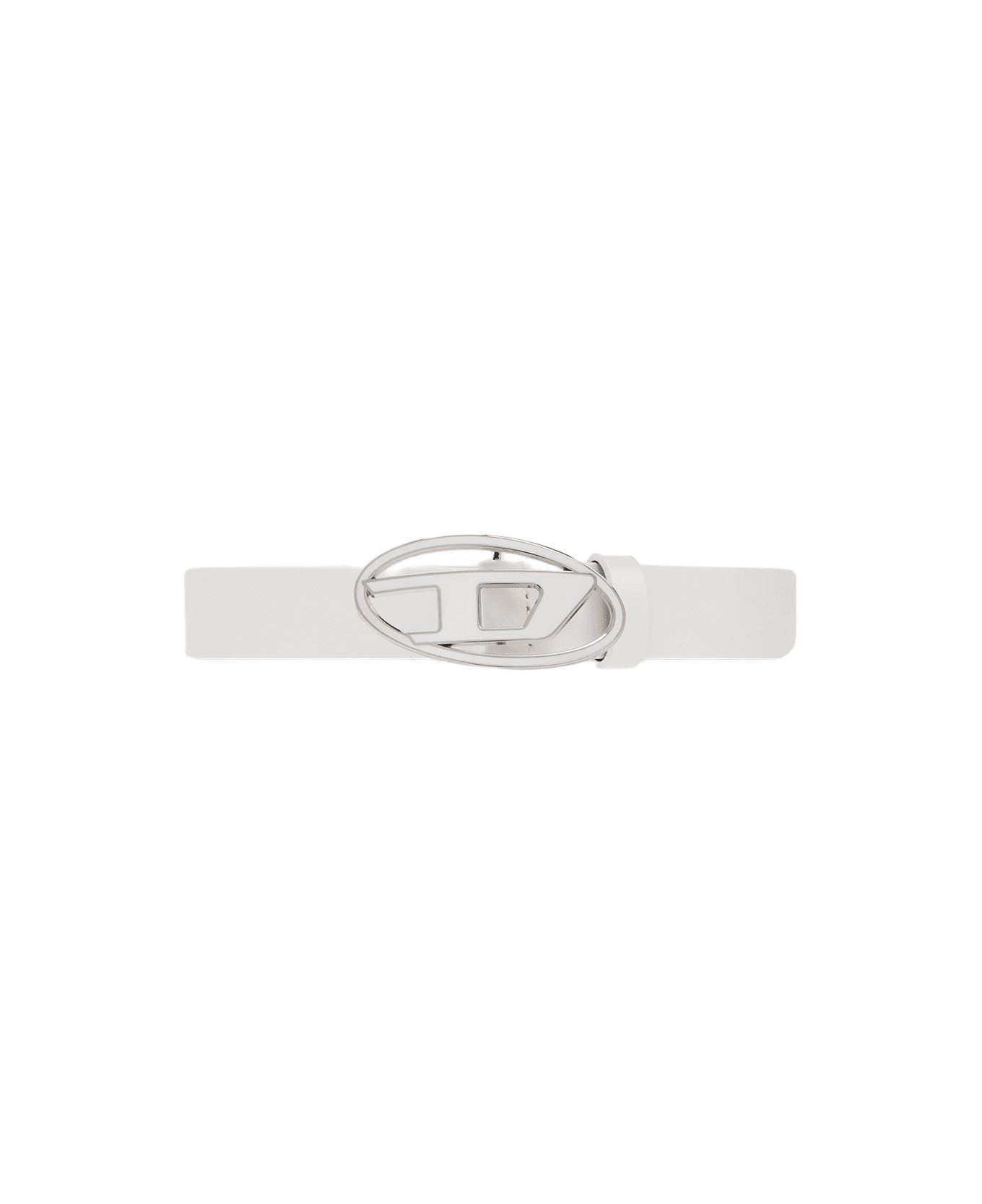 Oval D Logo B-1dr 25 Belt White Leather Belt With Oval-d Buckle - B-1dr 25 Belt - 1