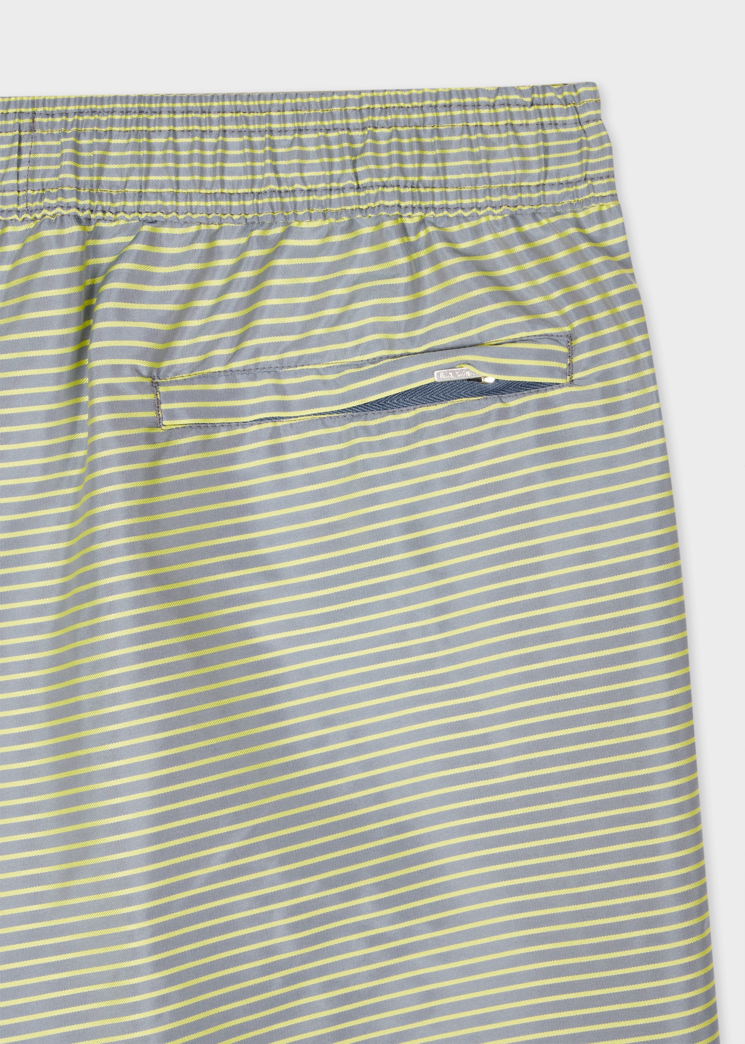 Slate Blue Stripe Swim Shorts - 2