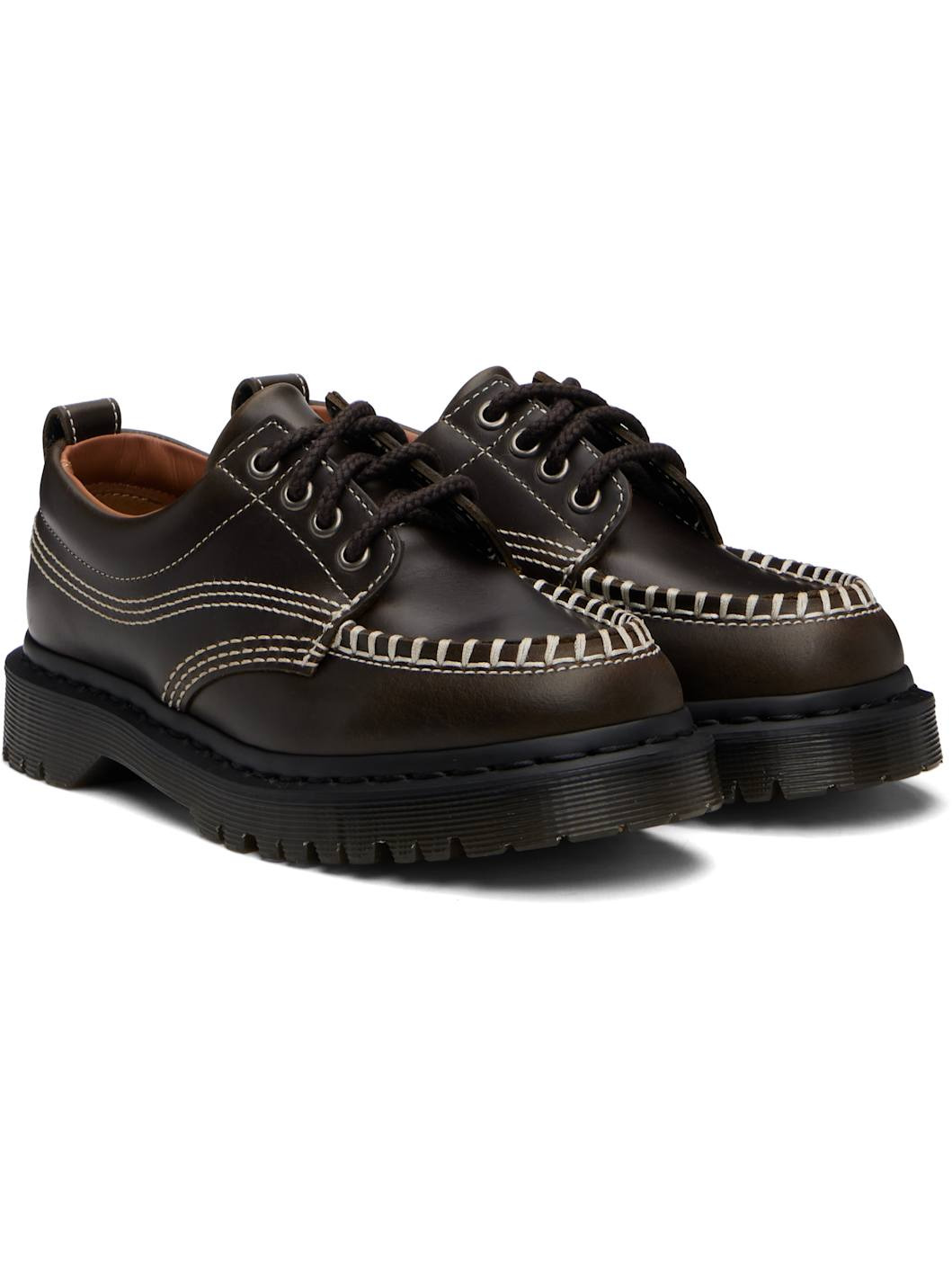 Khaki Lowell Derbys - 4