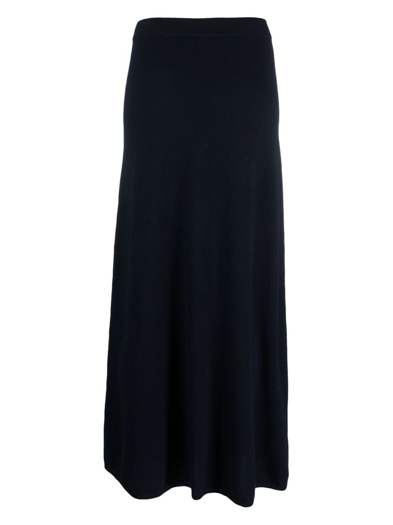 LISA YANG ribbed-trim cashmere skirt outlook