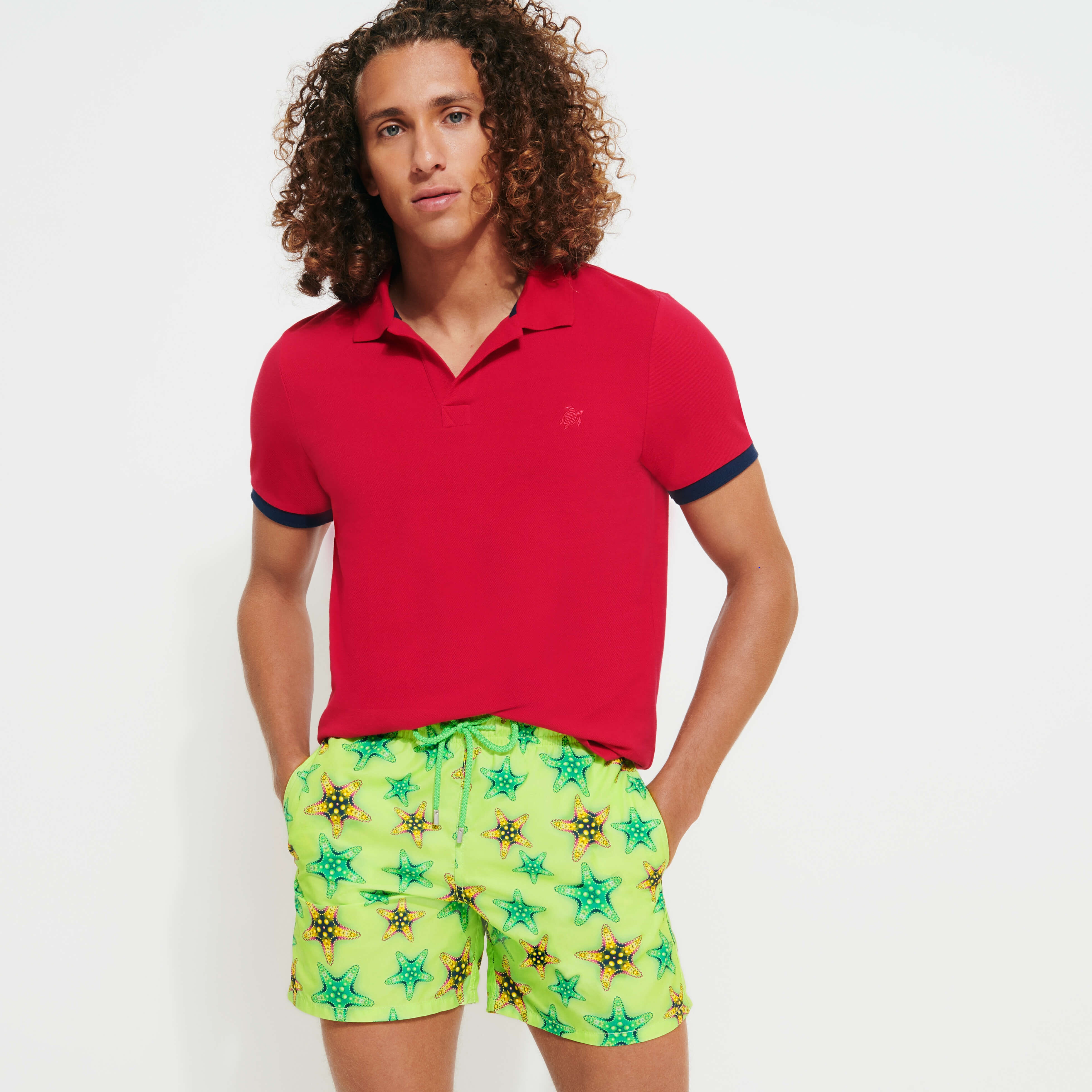Men Swim Trunks Starfish Candy - 7