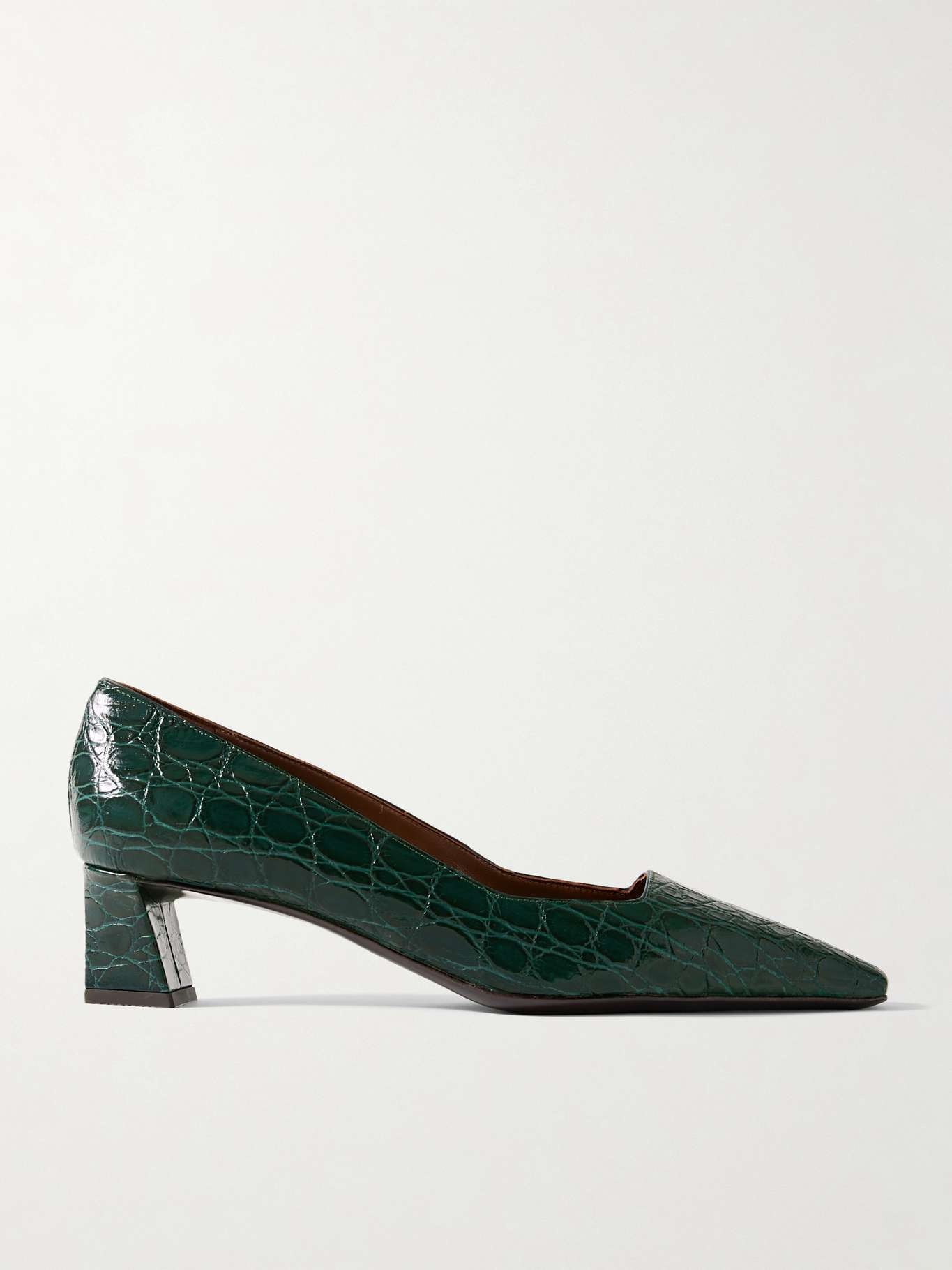 Morpheus Pavone croc-effect leather pumps - 1