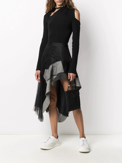 Monse contrast panel skirt outlook