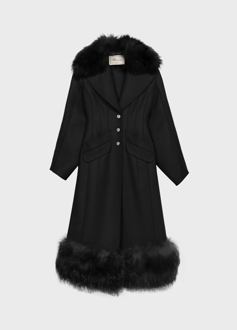 WOOL COAT WITH FUR 1