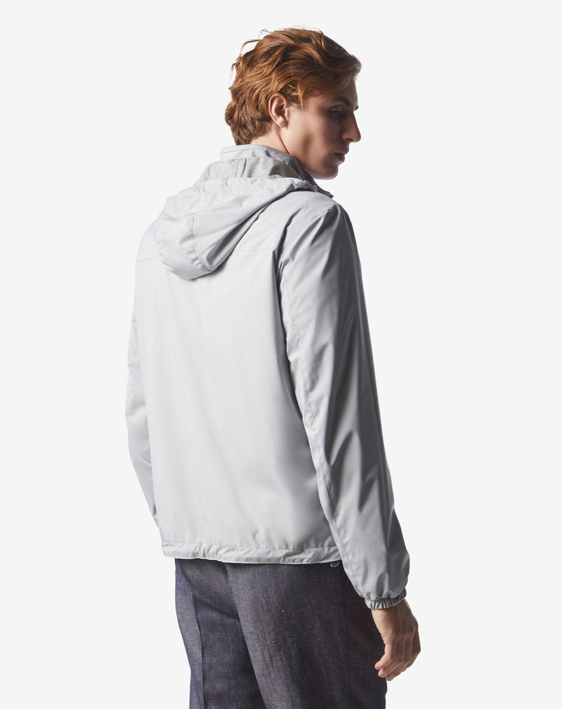 Grey water-repellent reversible jacket 4