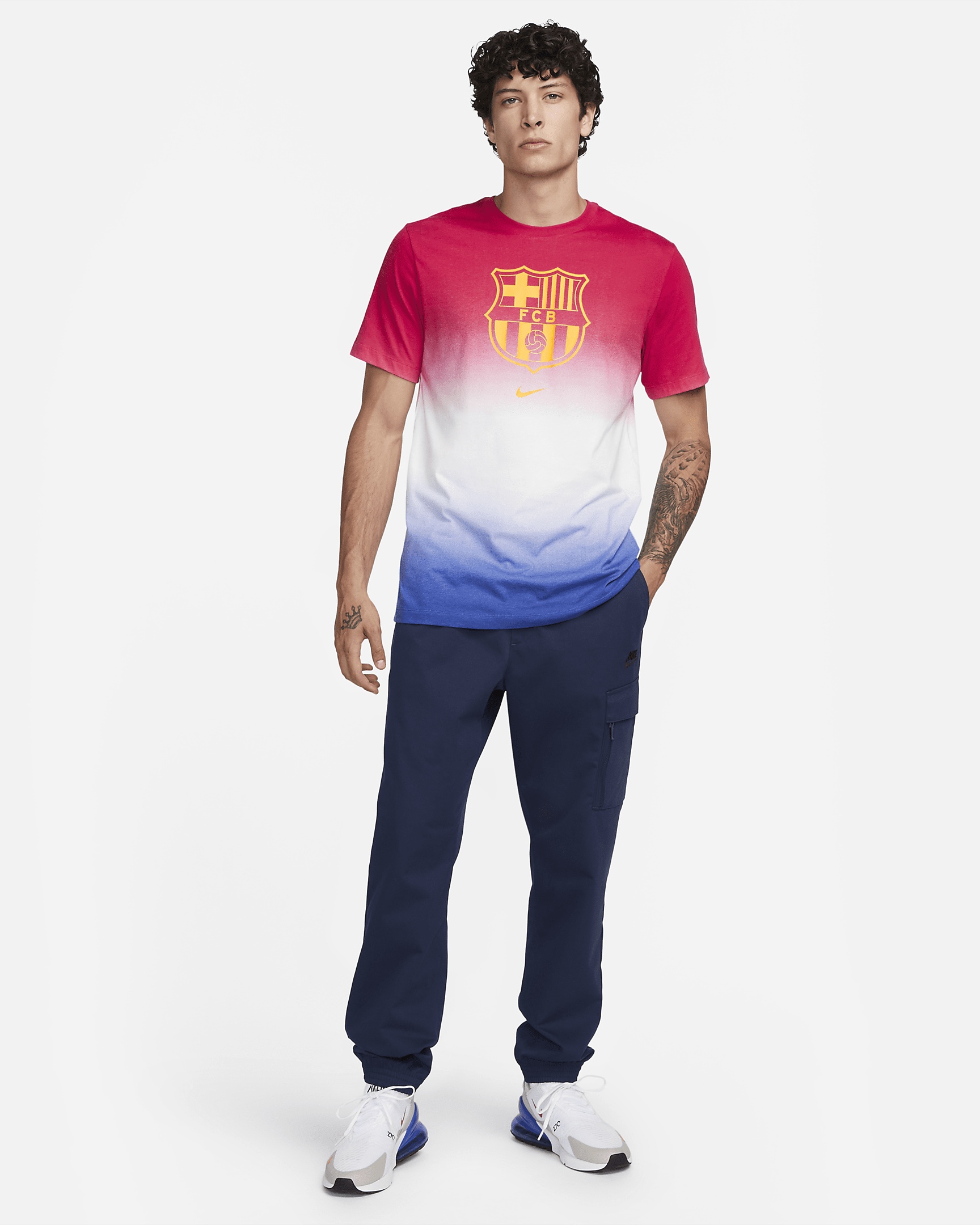 FC Barcelona Crest Nike Men's Soccer T-Shirt - 4