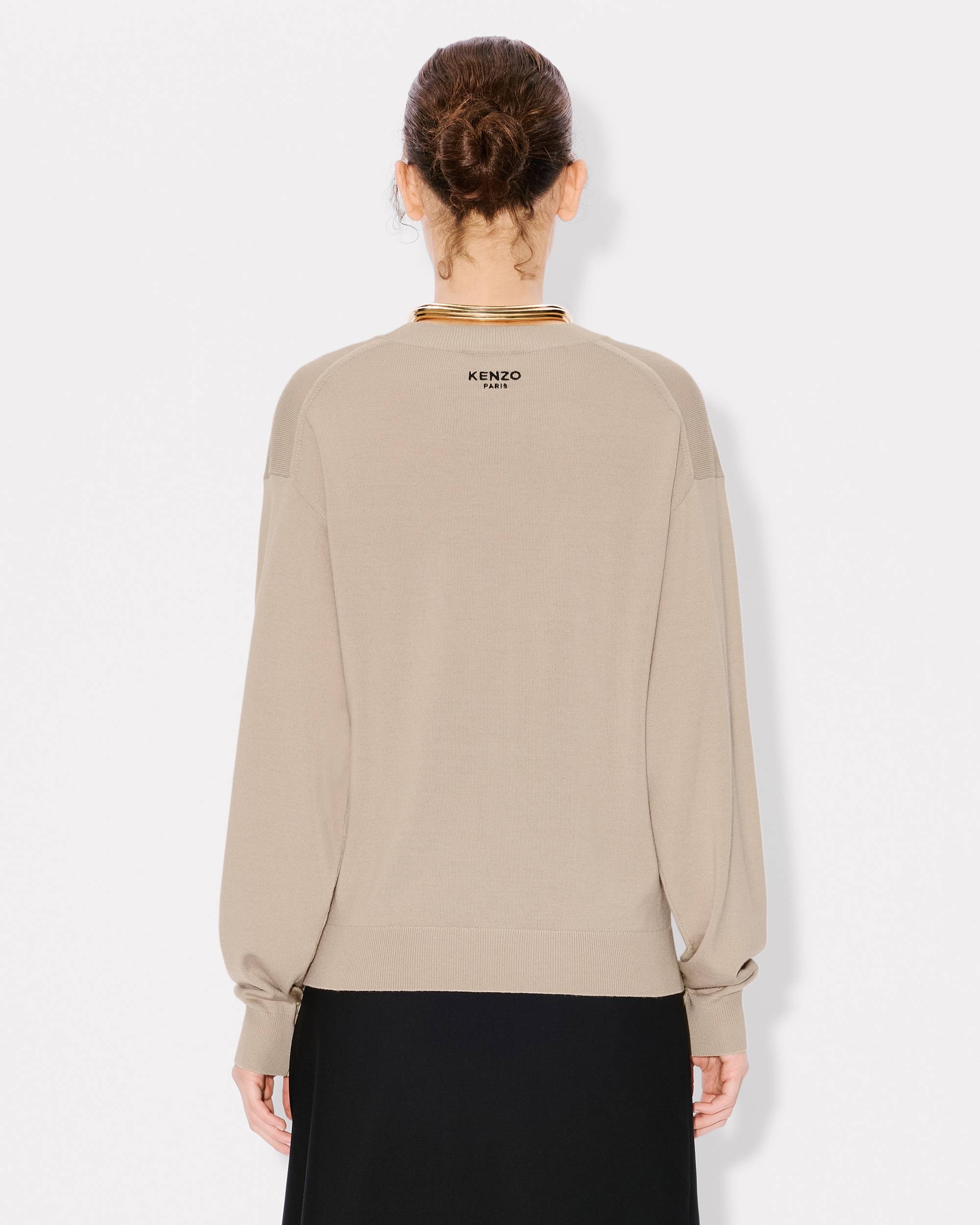 'KENZO Pop' embroidered jumper in merino wool - 4